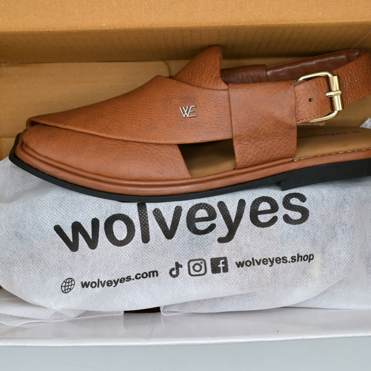 Mild Medicated Leather Chappal (MMC01 Mustard)