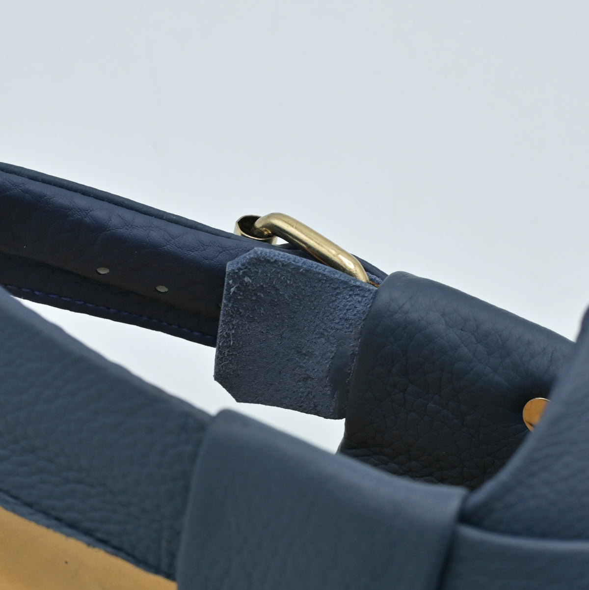 Mild Medicated Leather Chappal (MMC01 Blue)