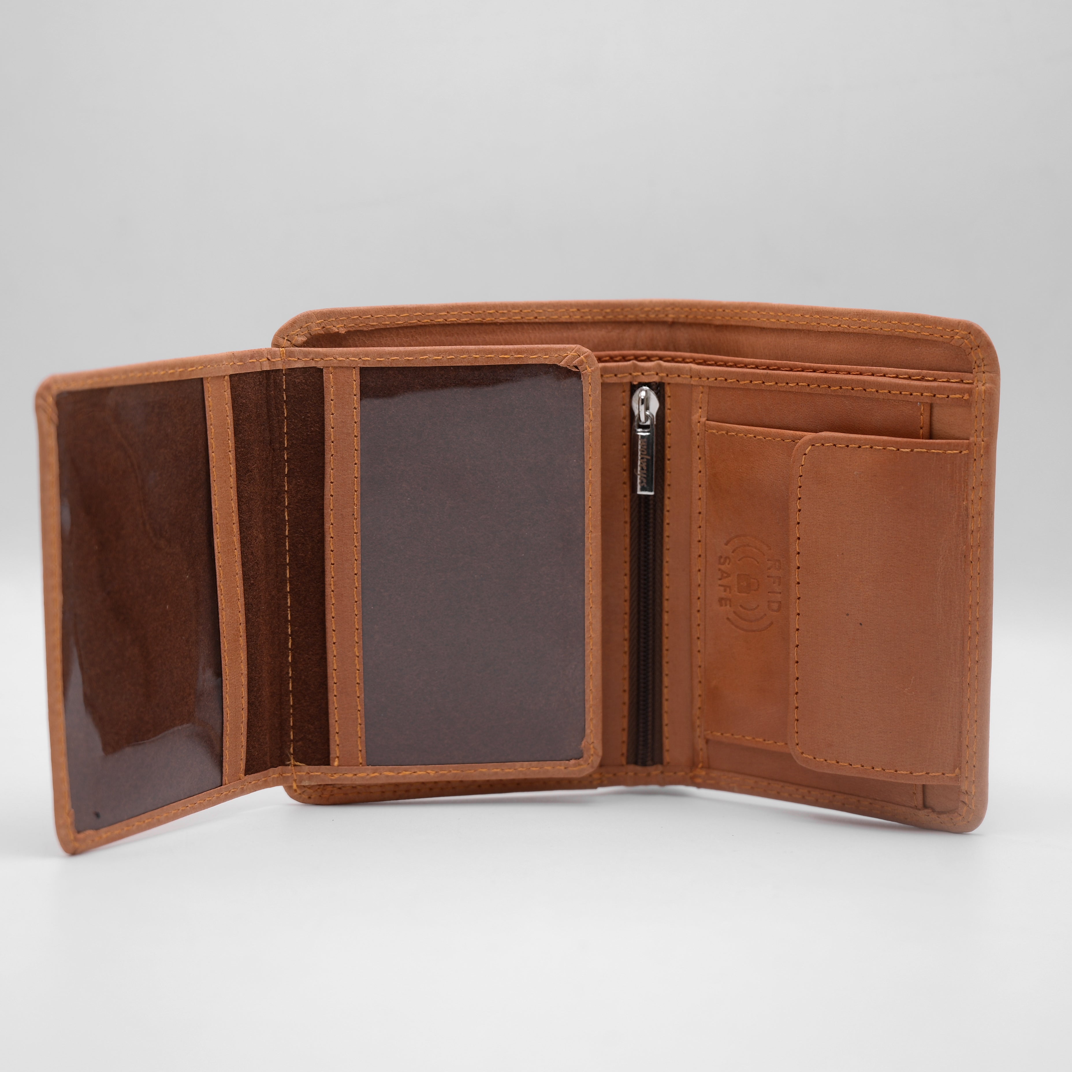 Crazy Horse (RFID SAFE) Wallet RF01 (Mustard)
