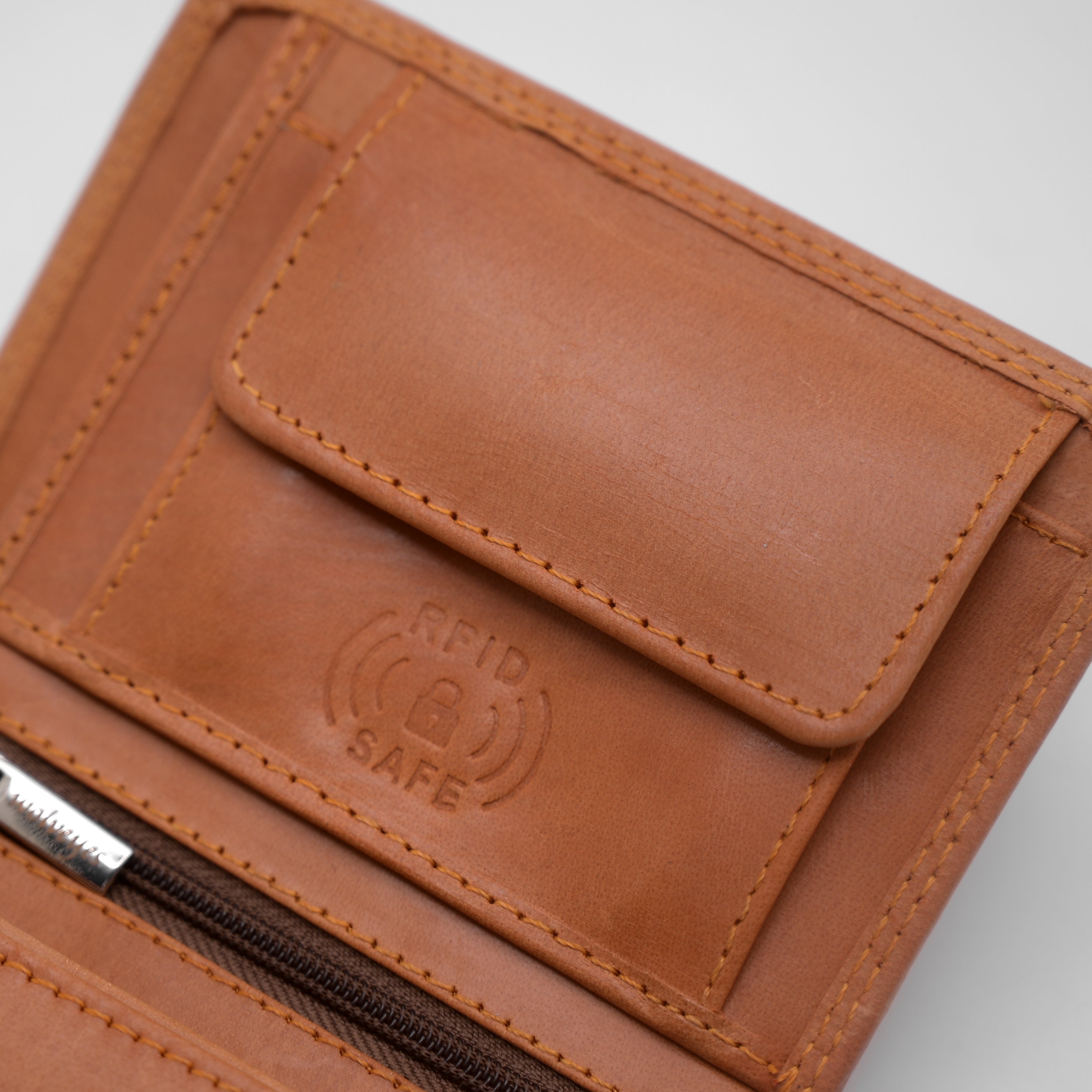 Crazy Horse (RFID SAFE) Wallet RF01 (Mustard)