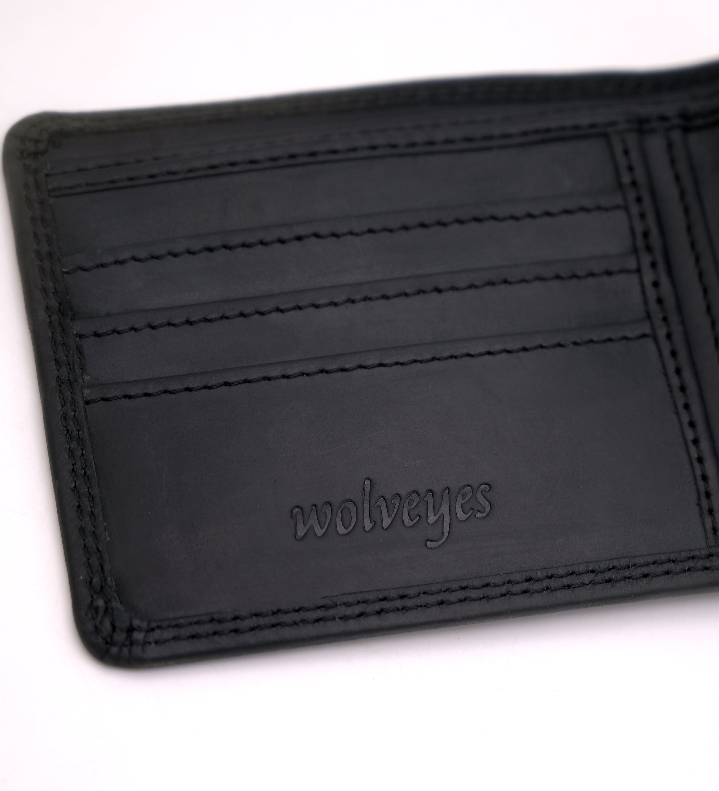 Crazy Horse Bifold (RFID) Wallet RF02 Black
