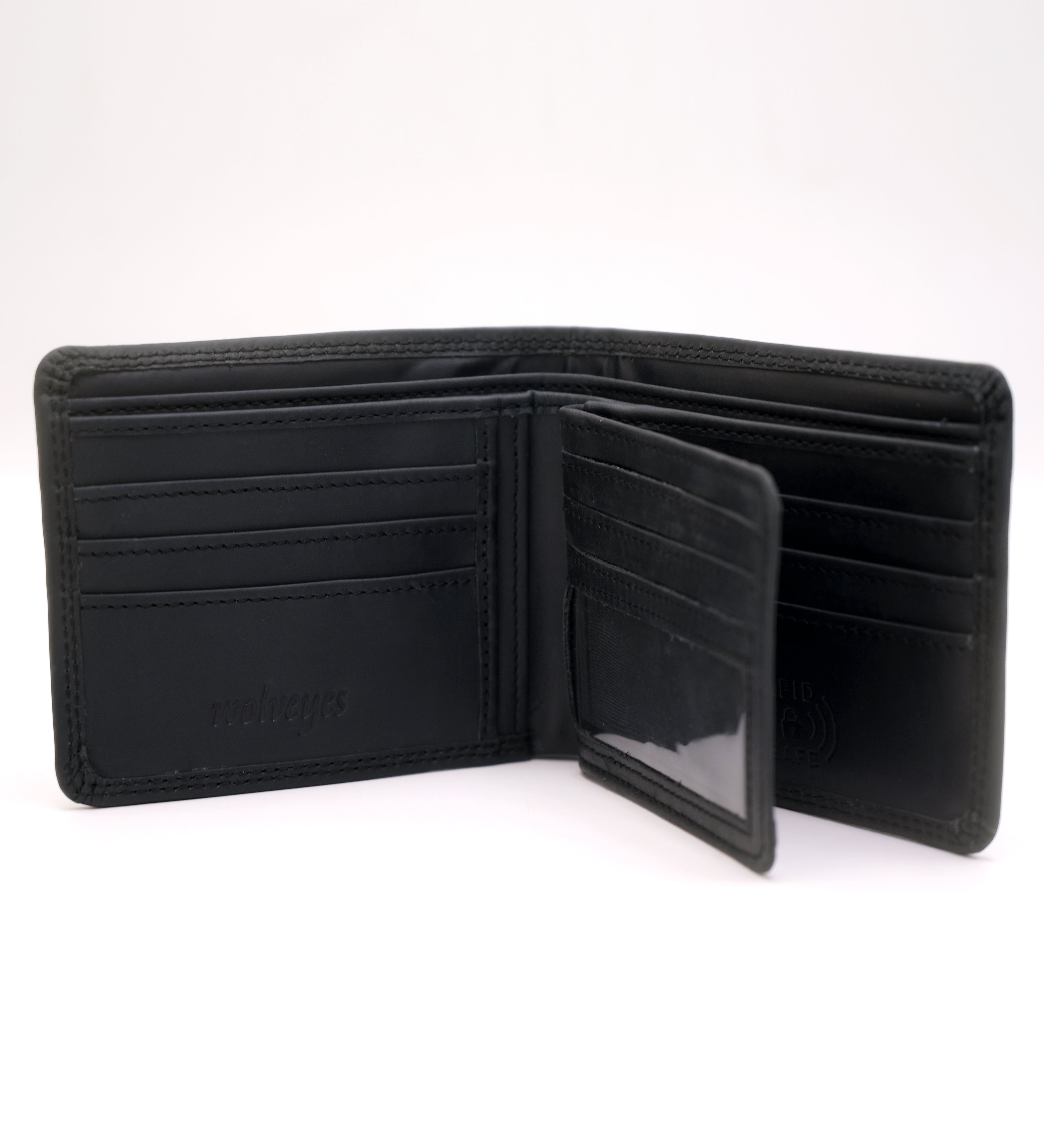 Crazy Horse Bifold (RFID) Wallet RF02 Black