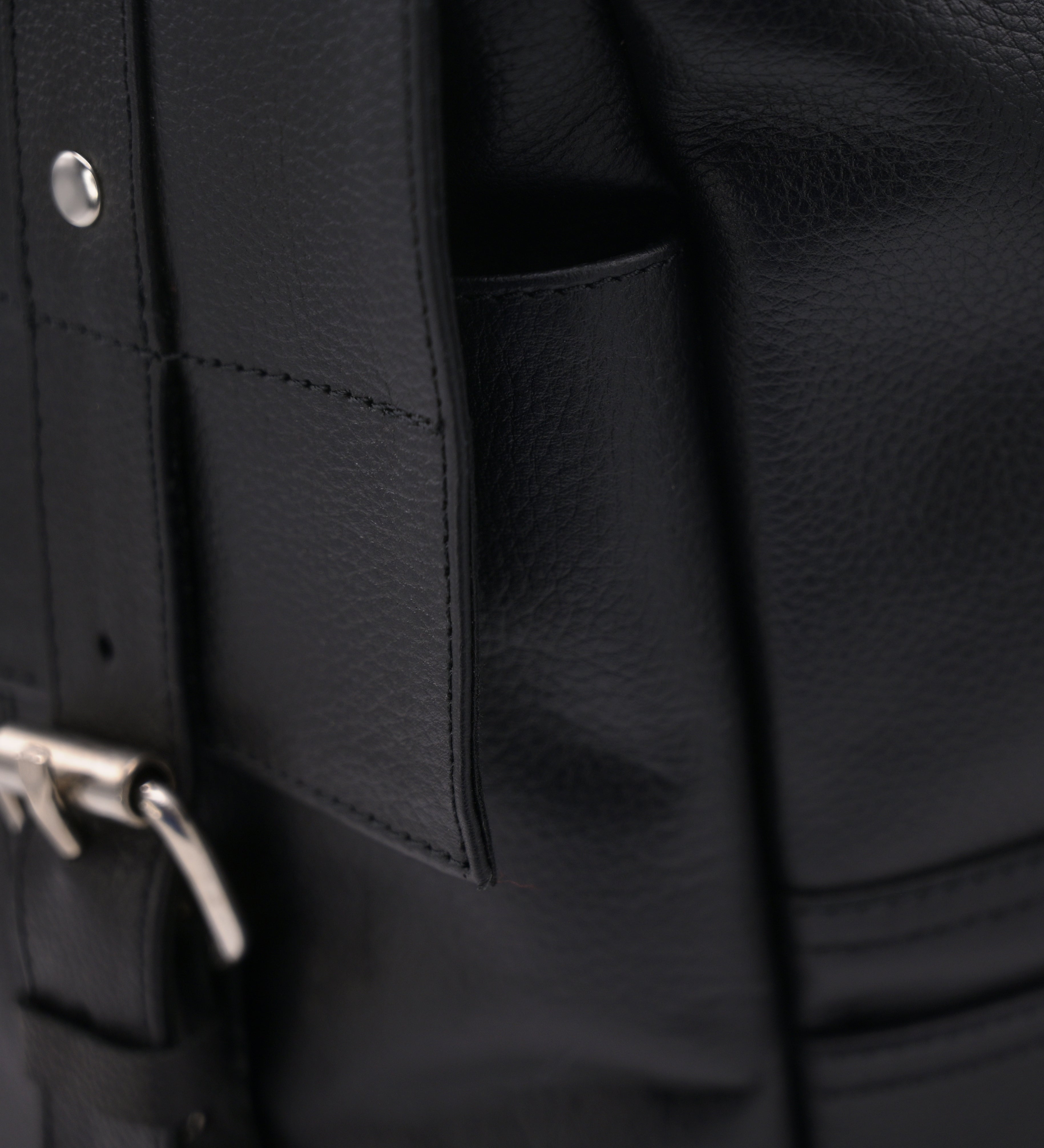 Premium Leather Backpack BP01 (Black)