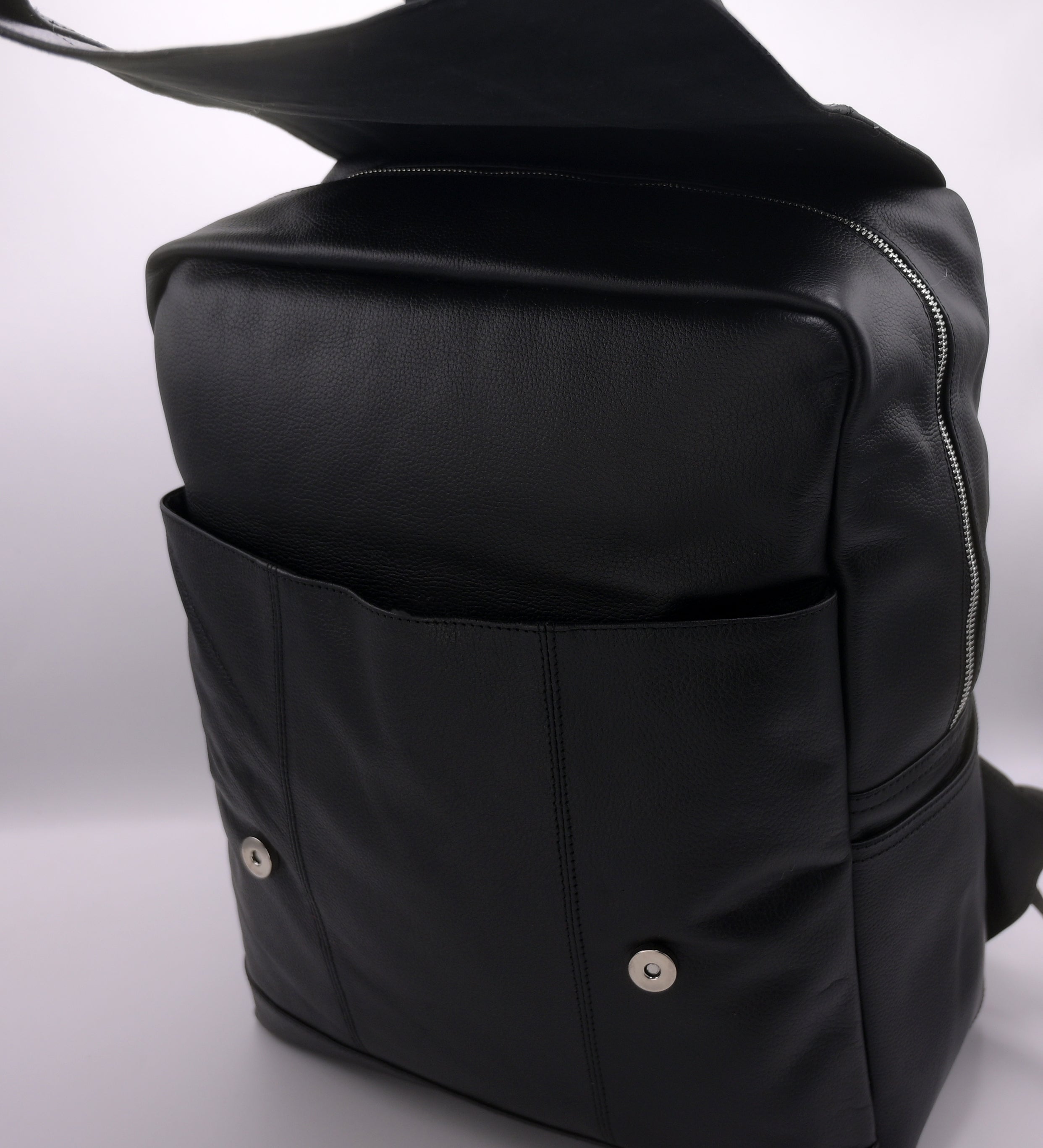 Premium Leather Backpack BP01 (Black)