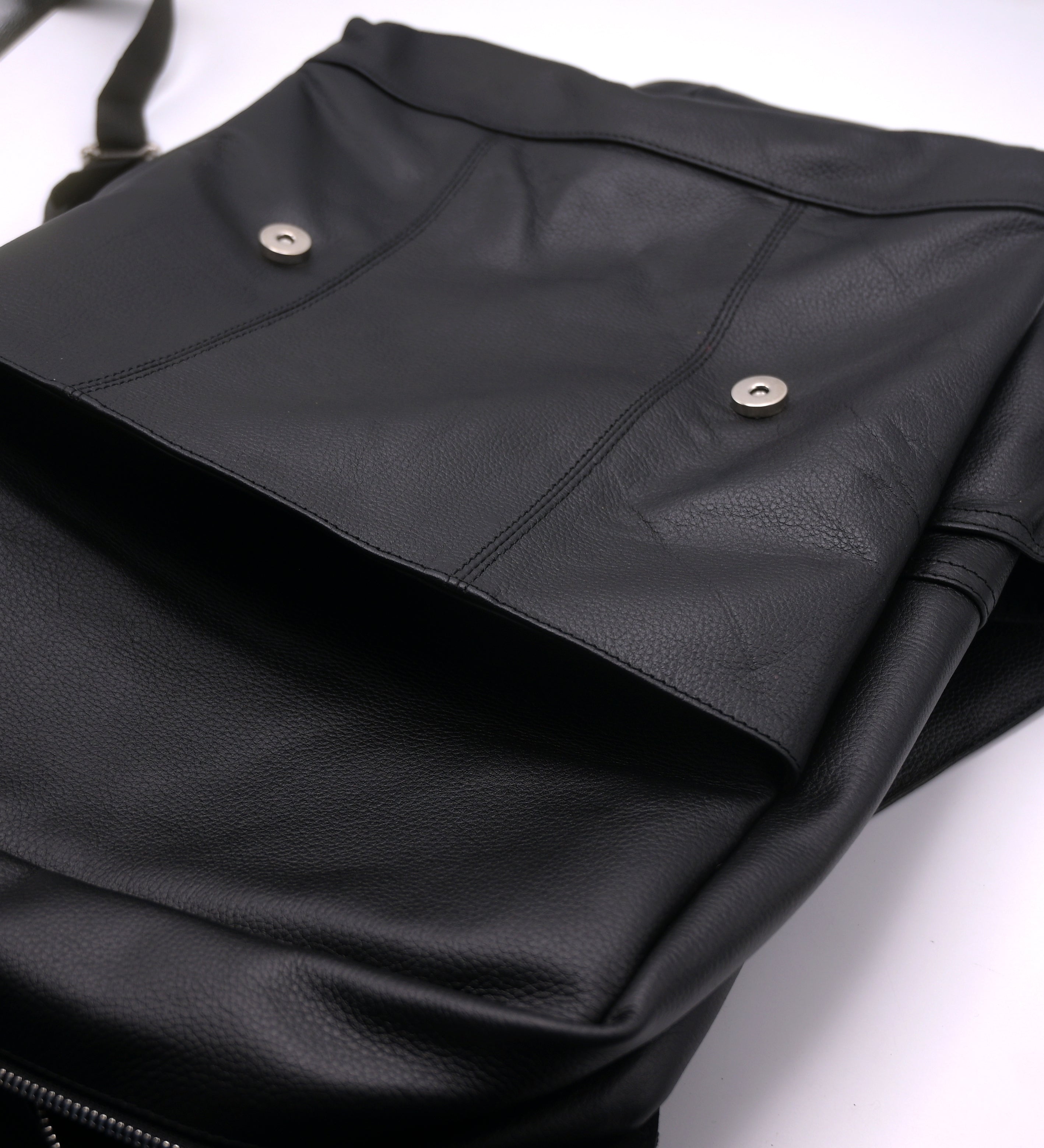 Premium Leather Backpack BP01 (Black)