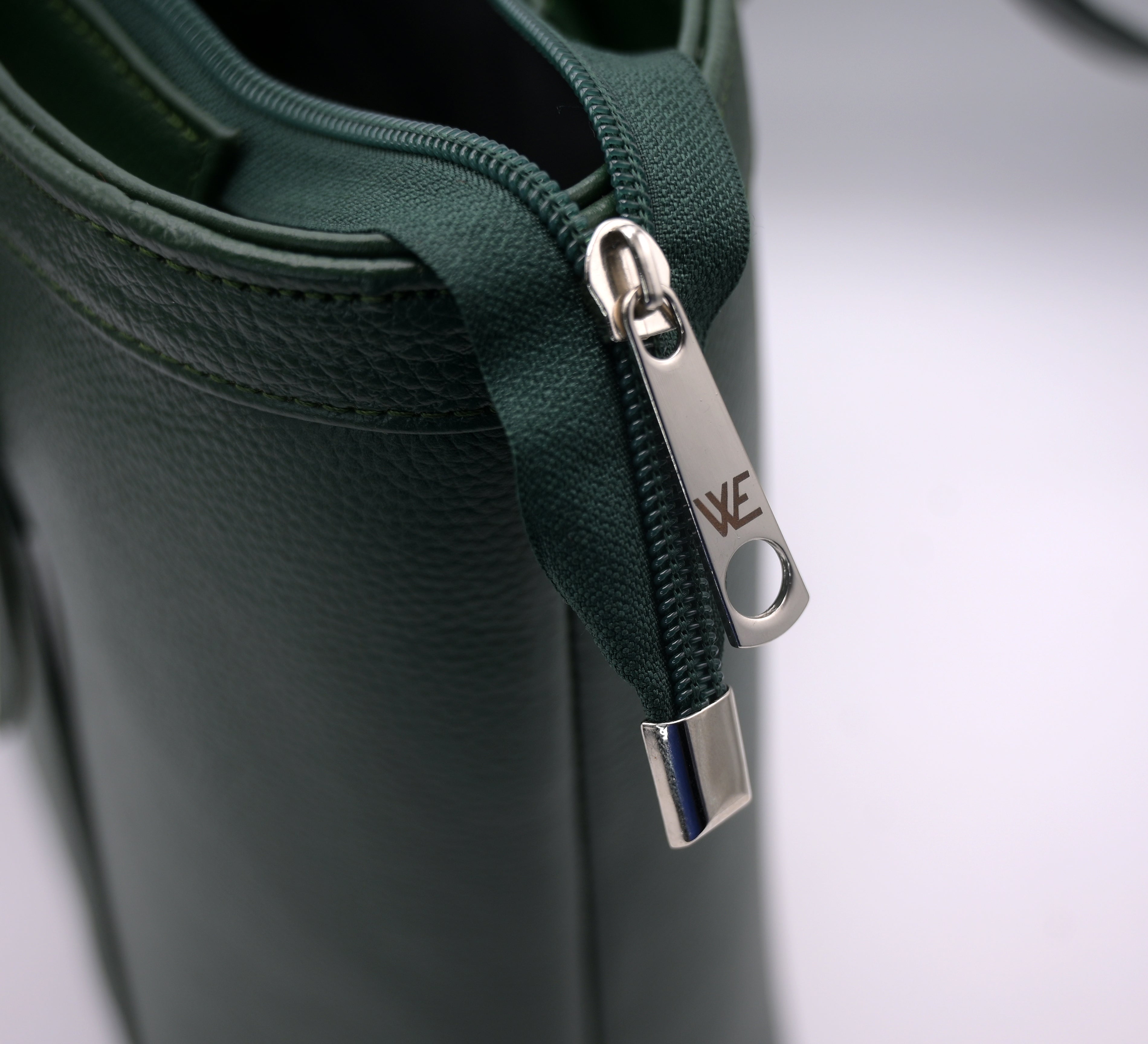 Ladies Tote Bag Natural Mild Leather (NM04 Green)