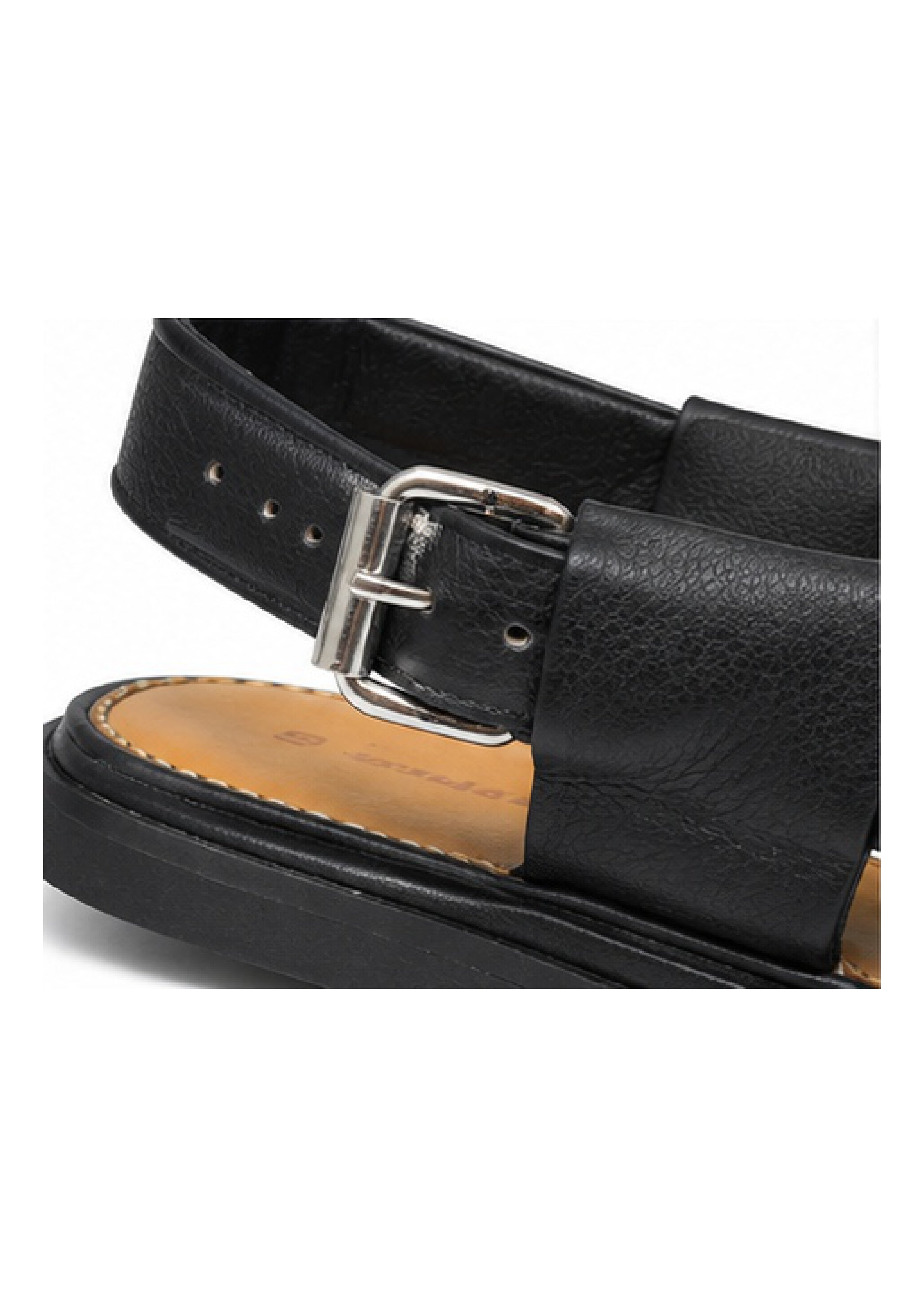 Mild Medicated Leather Chappal MMC01 Black