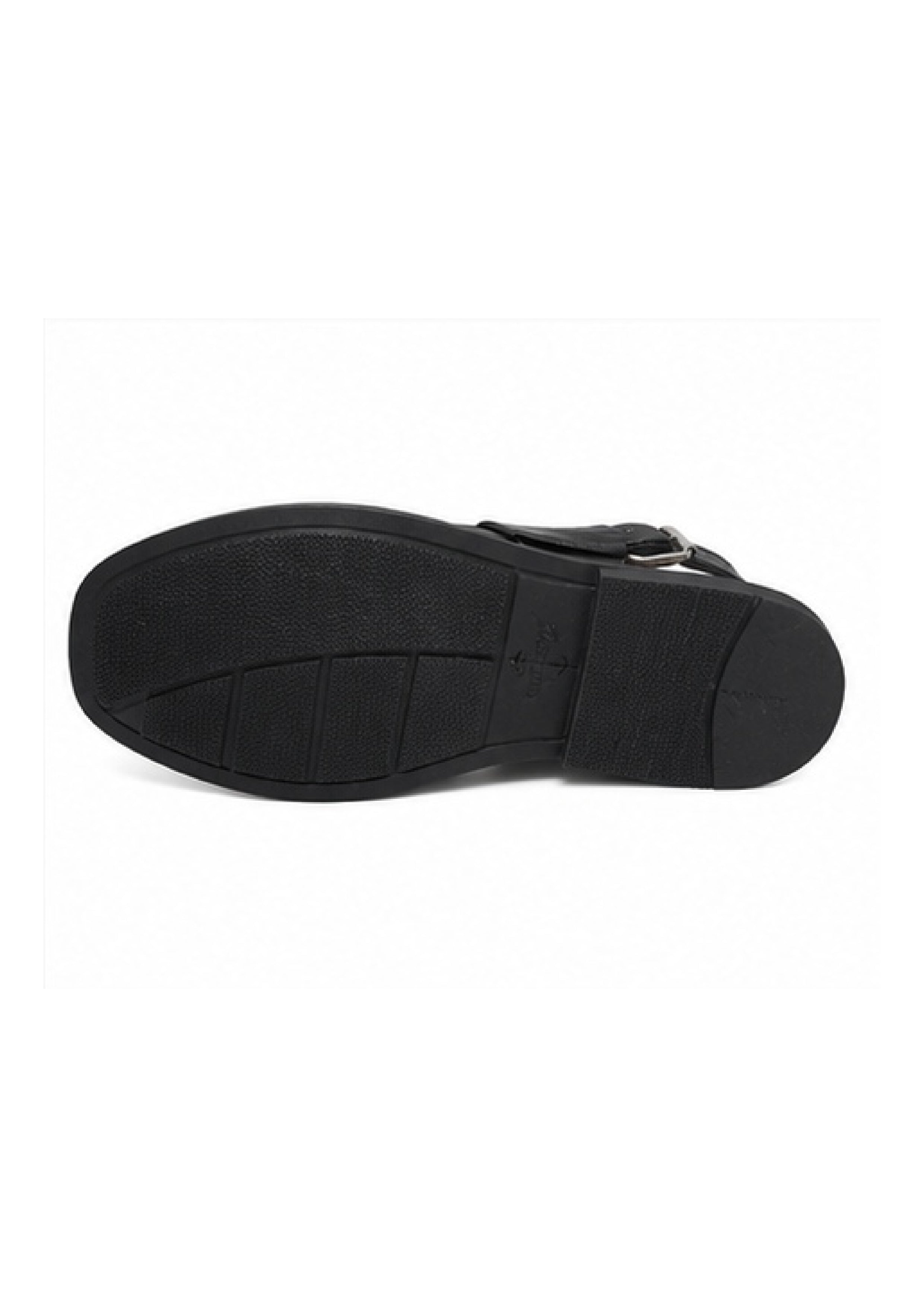 Mild Medicated Leather Chappal MMC01 Black
