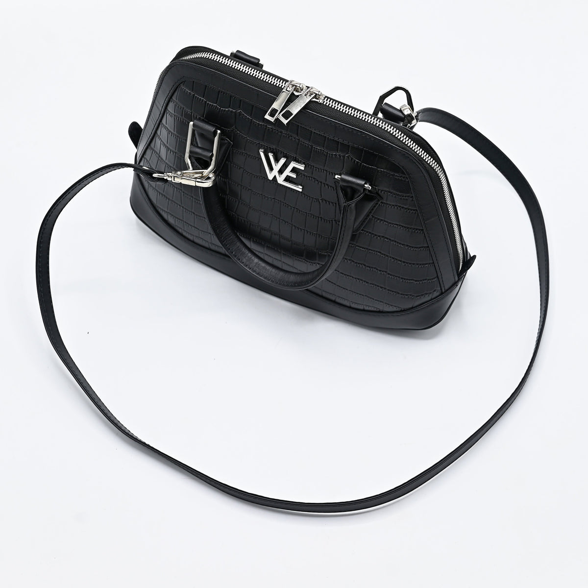 Black Croco Empress Handbag (BCE001)