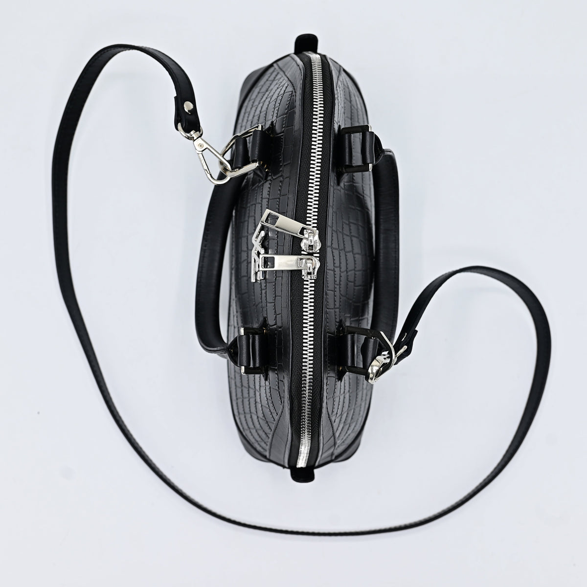 Black Croco Empress Handbag (BCE001)