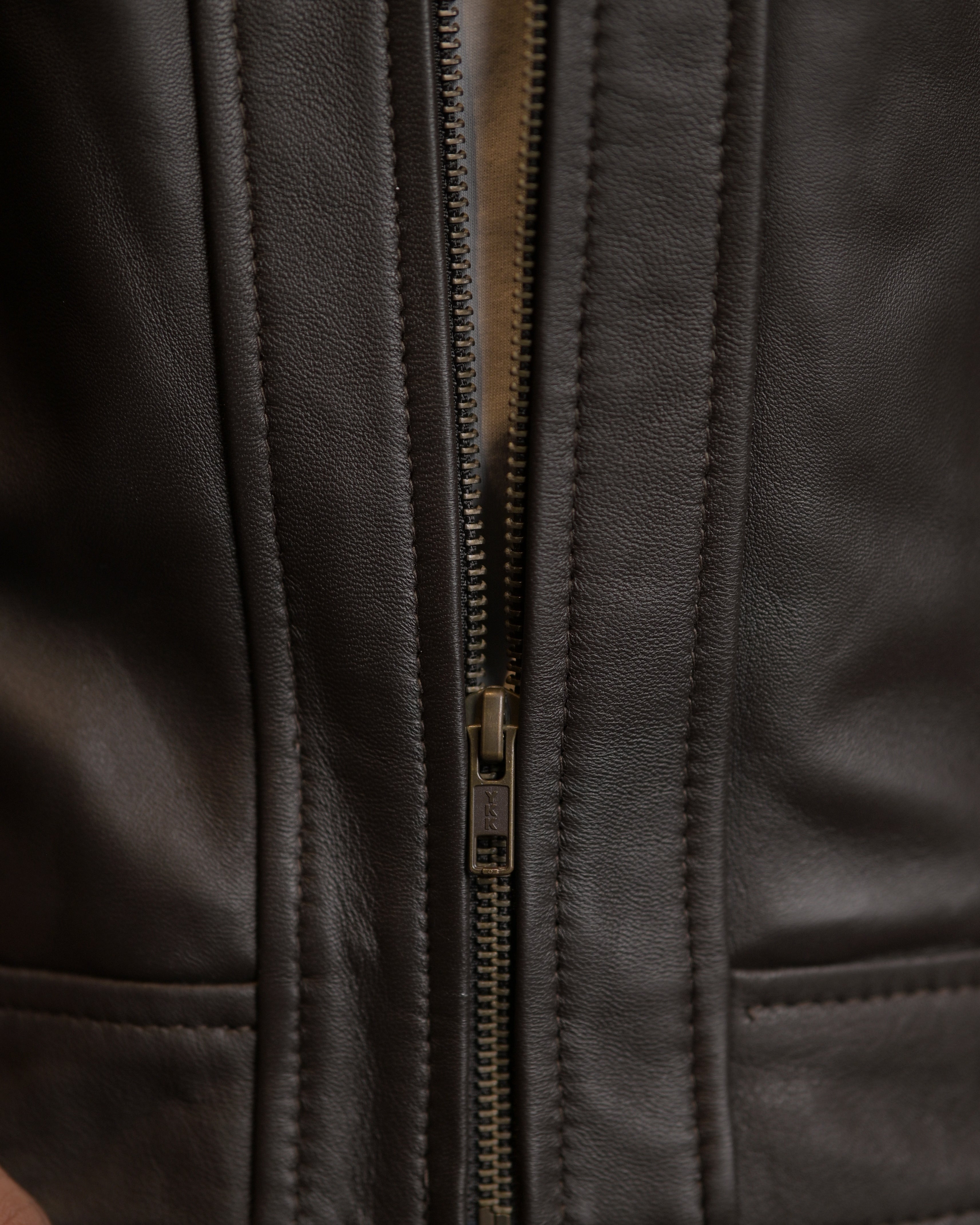 Brown Leather Jacket SF001
