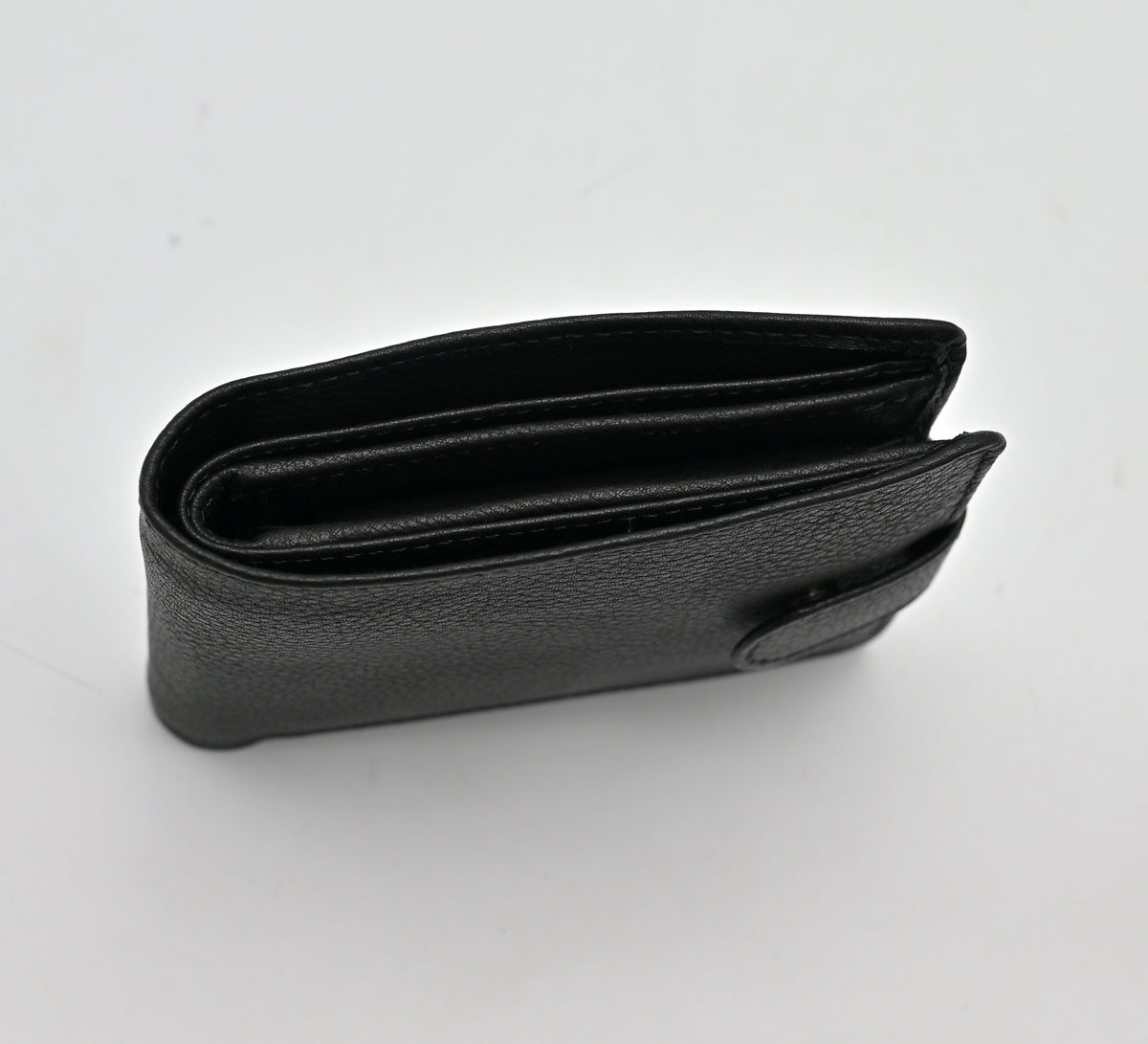 Classic Button Leather Wallet (CB001)