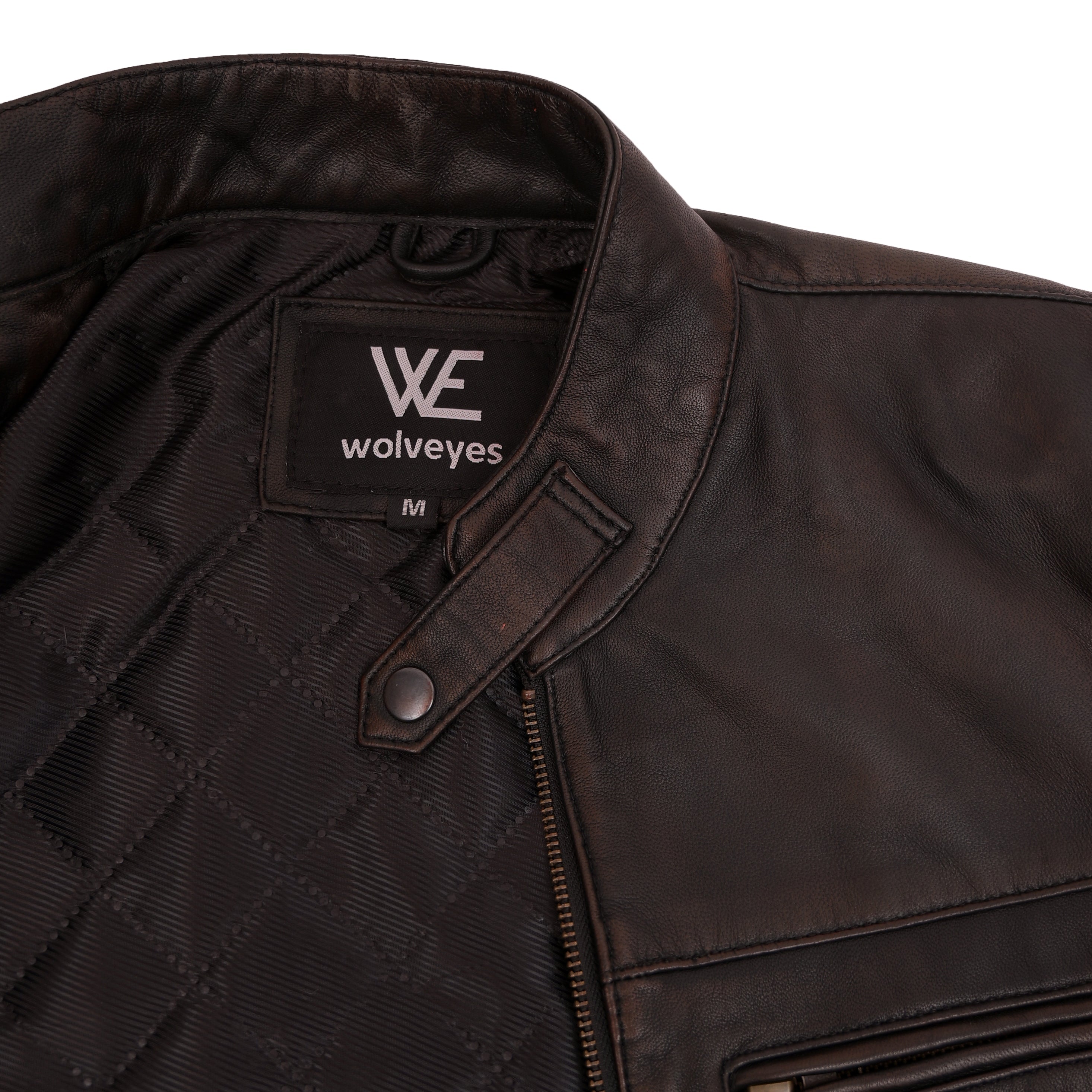 Coffee Leather Jacket SF002