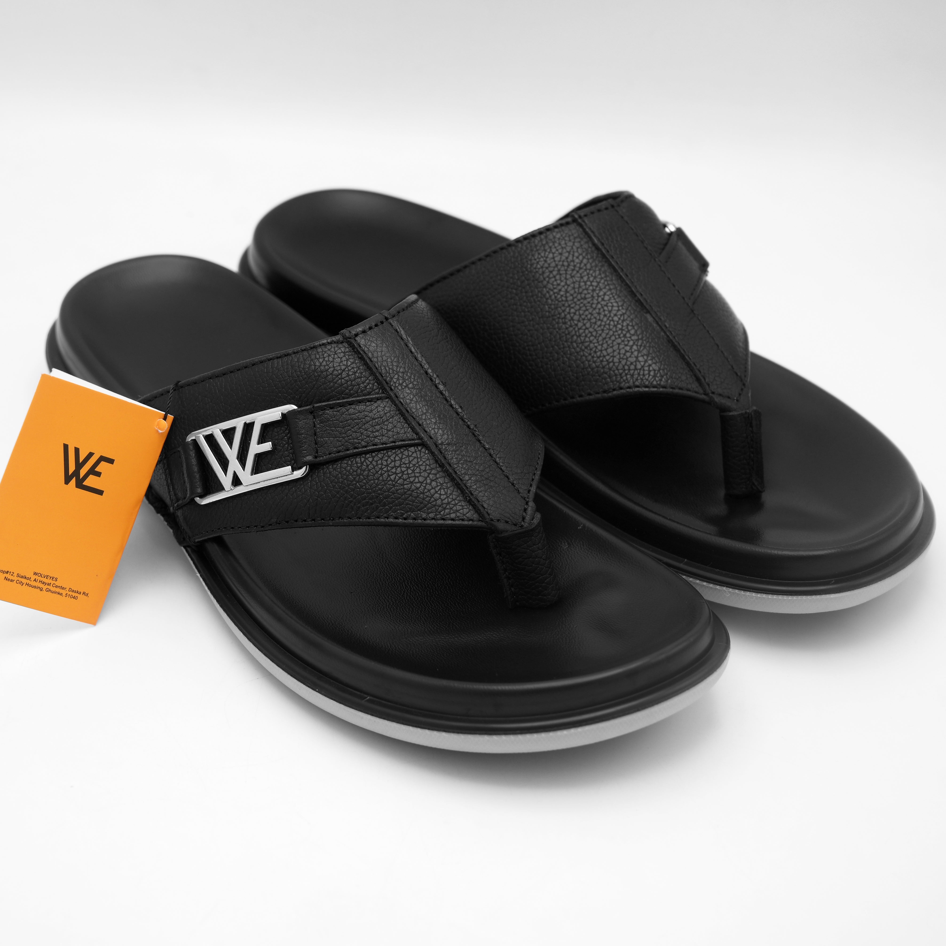 ComfortStep Leather Slippers (Black01)