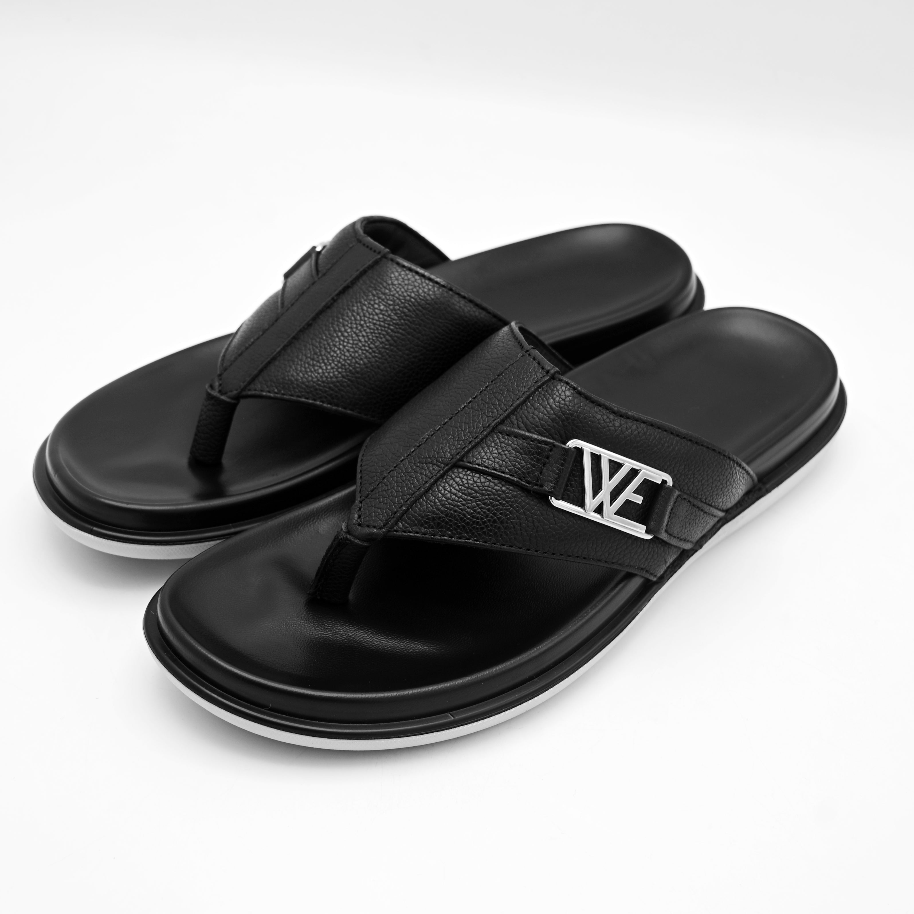 ComfortStep Leather Slippers (Black01)