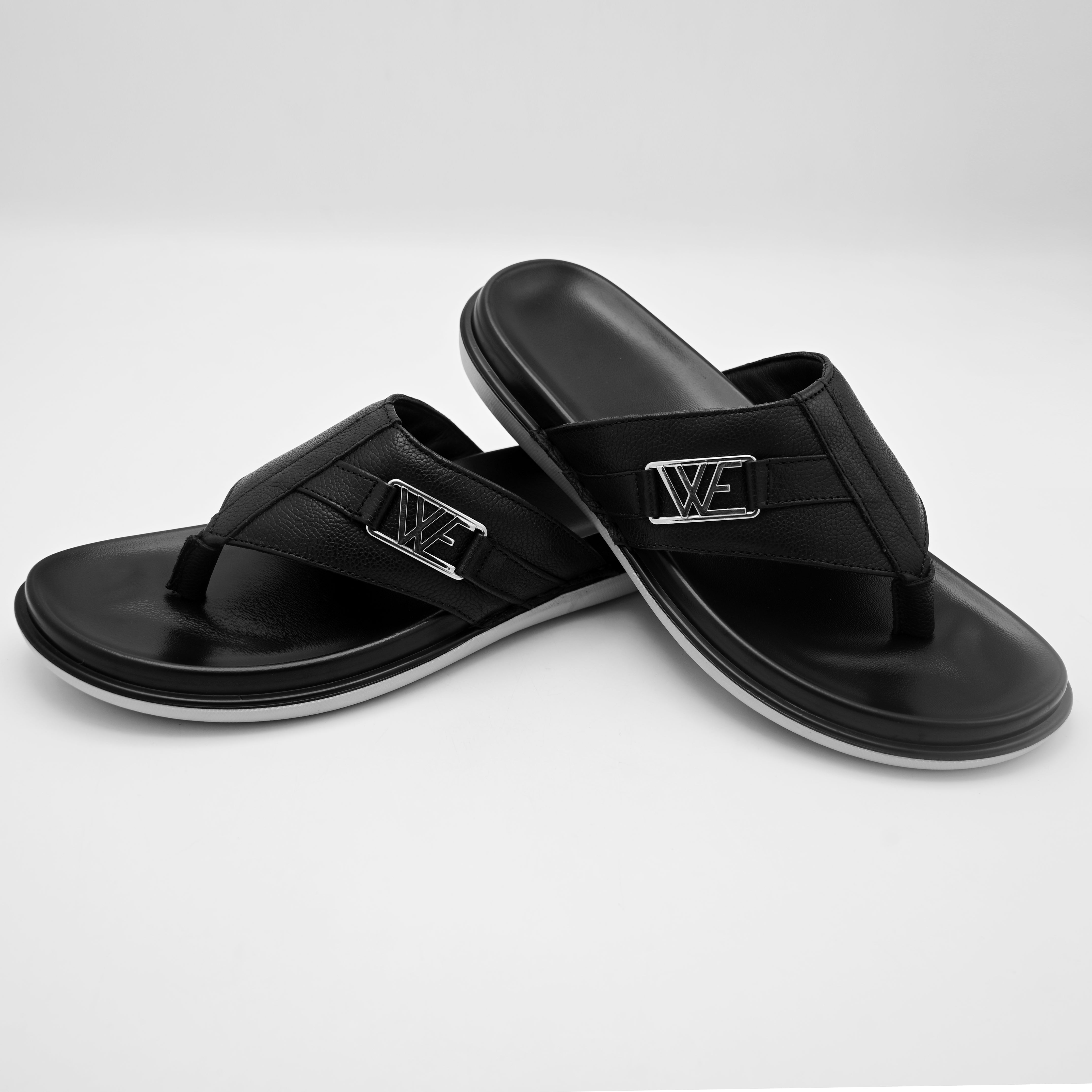 ComfortStep Leather Slippers (Black01)