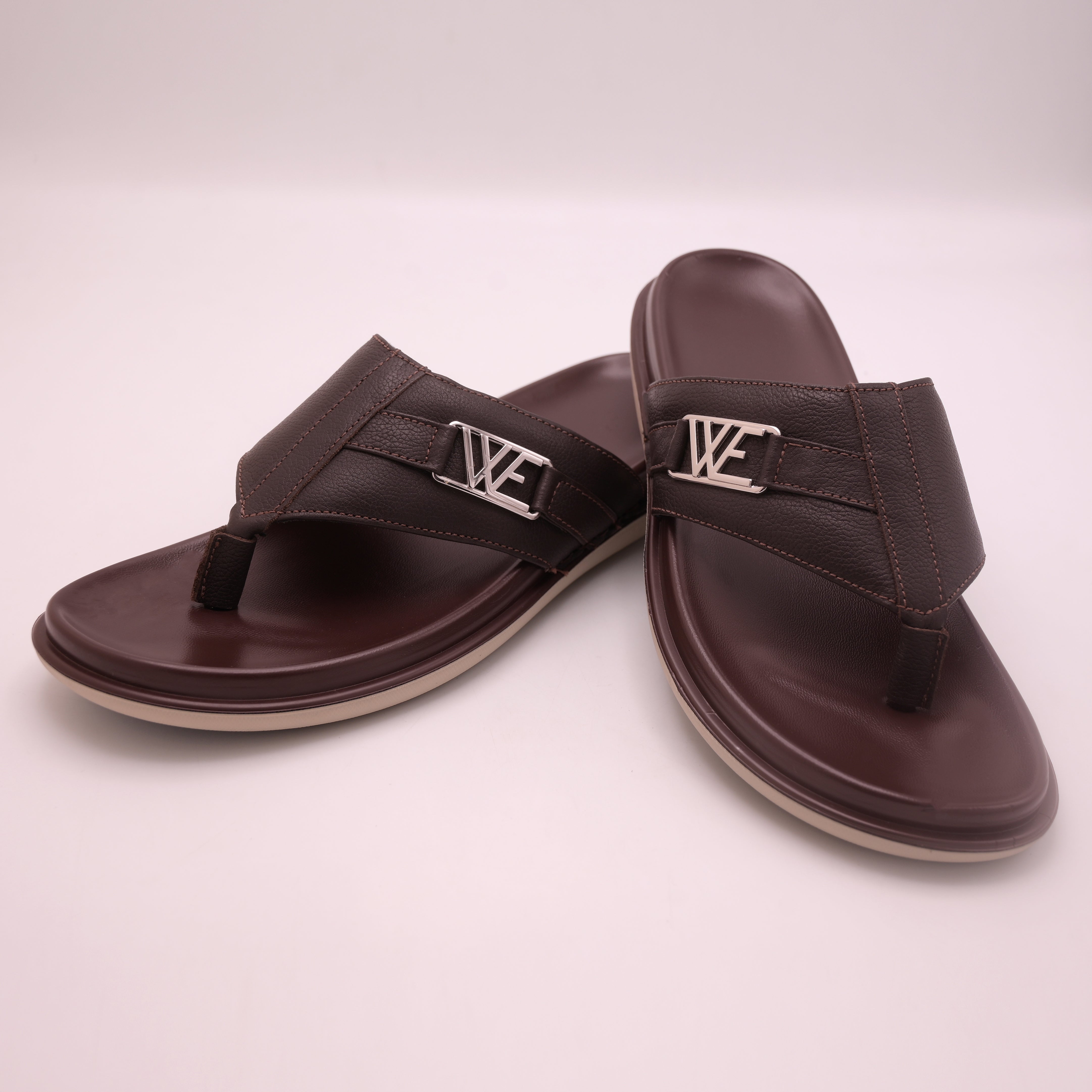 ComfortStep Leather Slippers (Brown01)