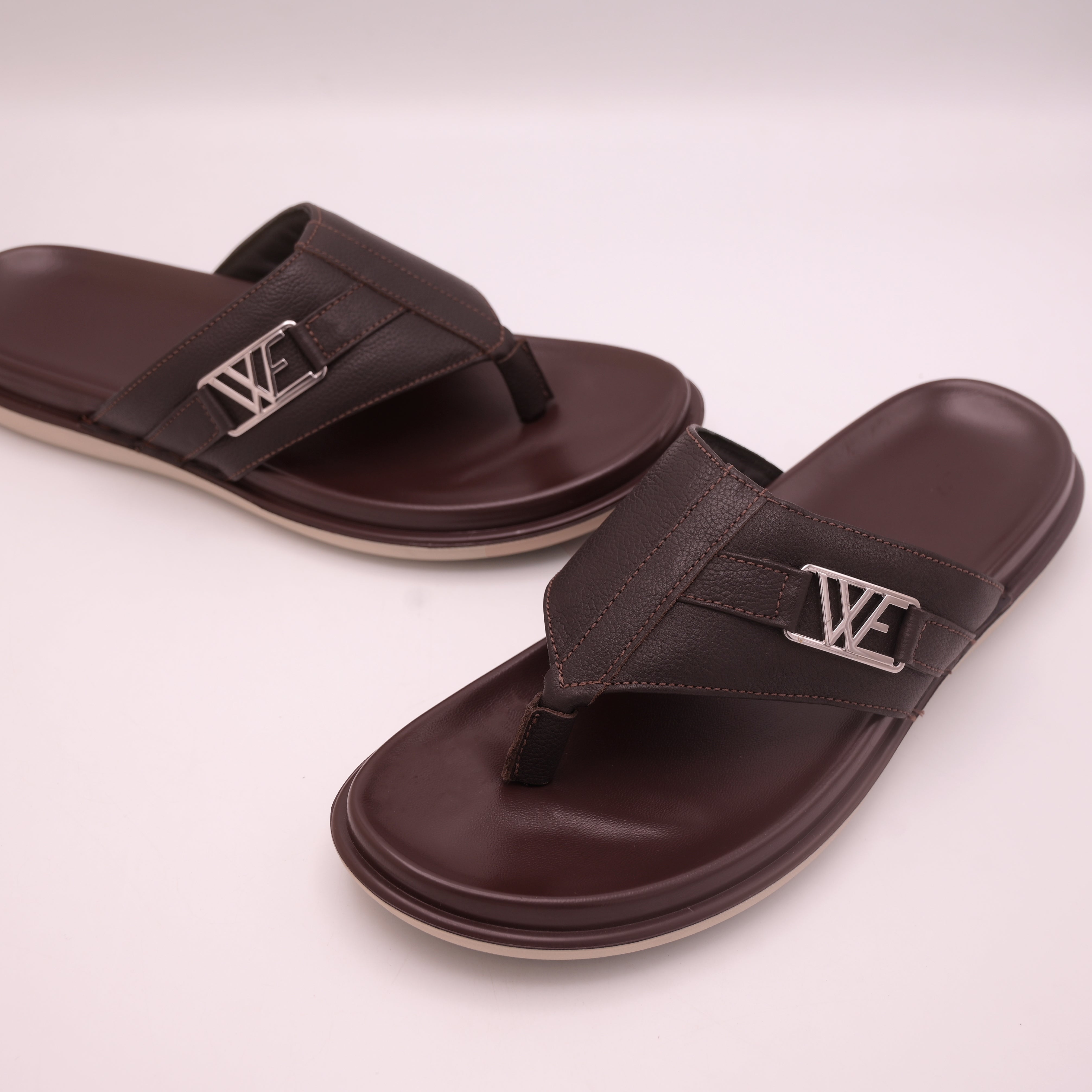 ComfortStep Leather Slippers (Brown01)