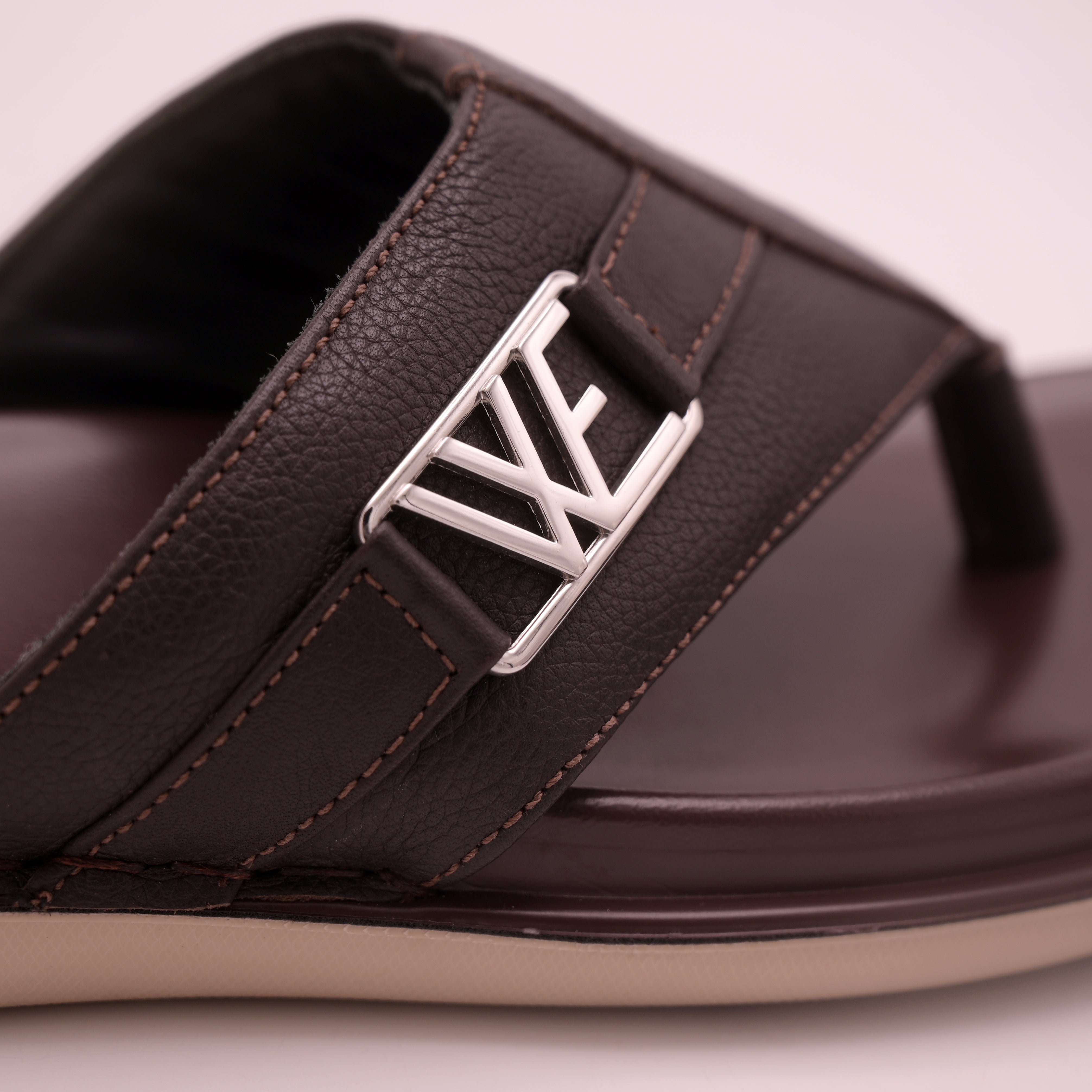 ComfortStep Leather Slippers (Brown01)