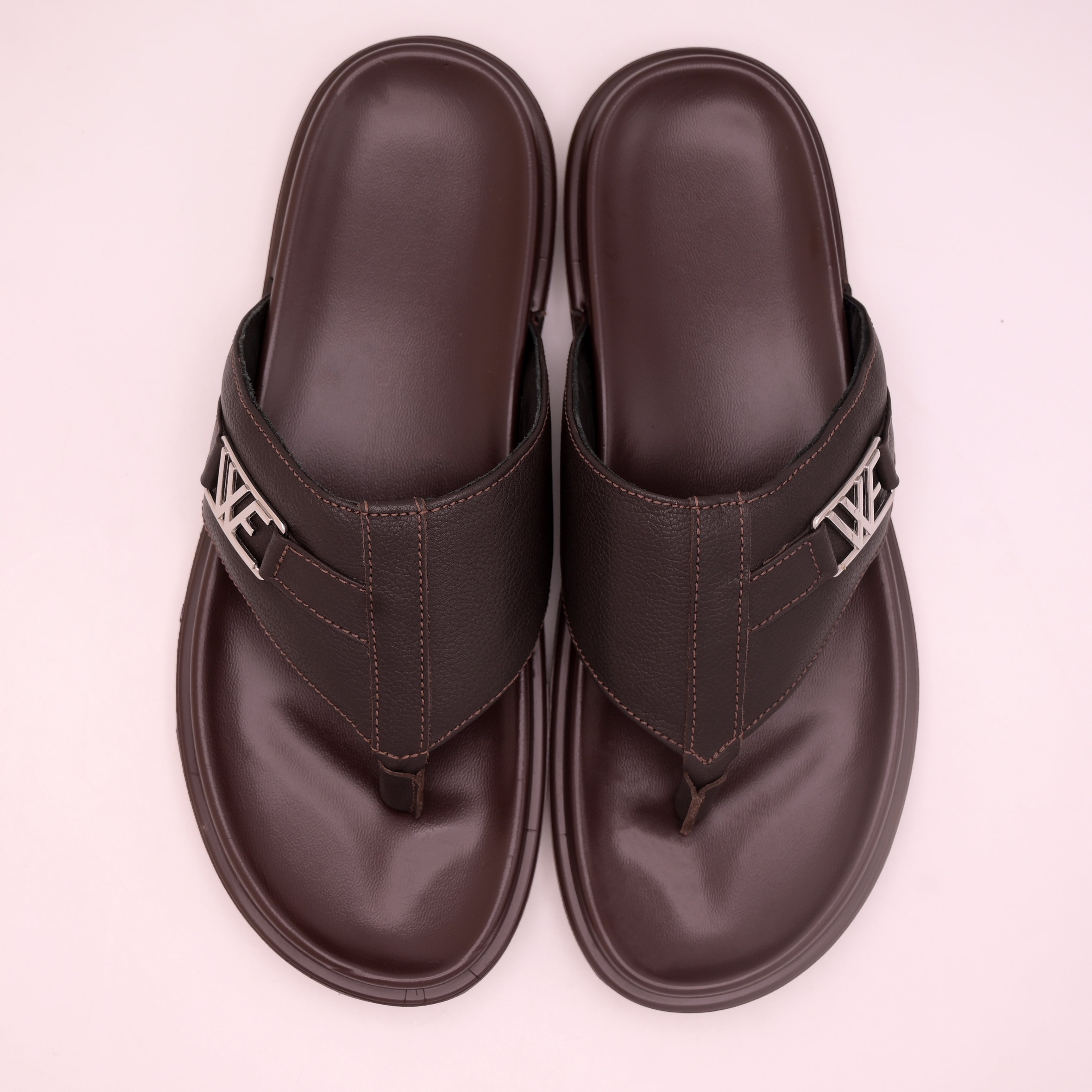 ComfortStep Leather Slippers (Brown01)