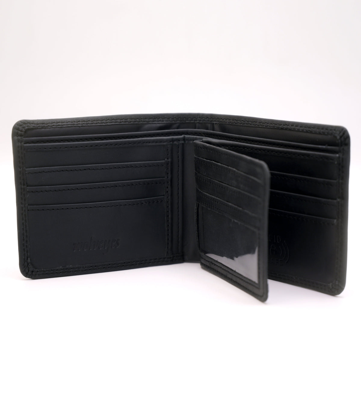 Crazy Horse Bifold (RFID) Wallet RF02 Black