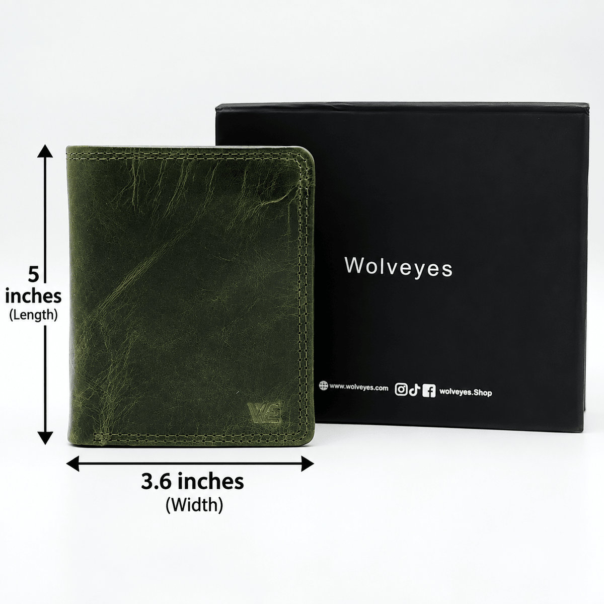 Crazy Horse (RFID SAFE) Wallet RF01 (Green)
