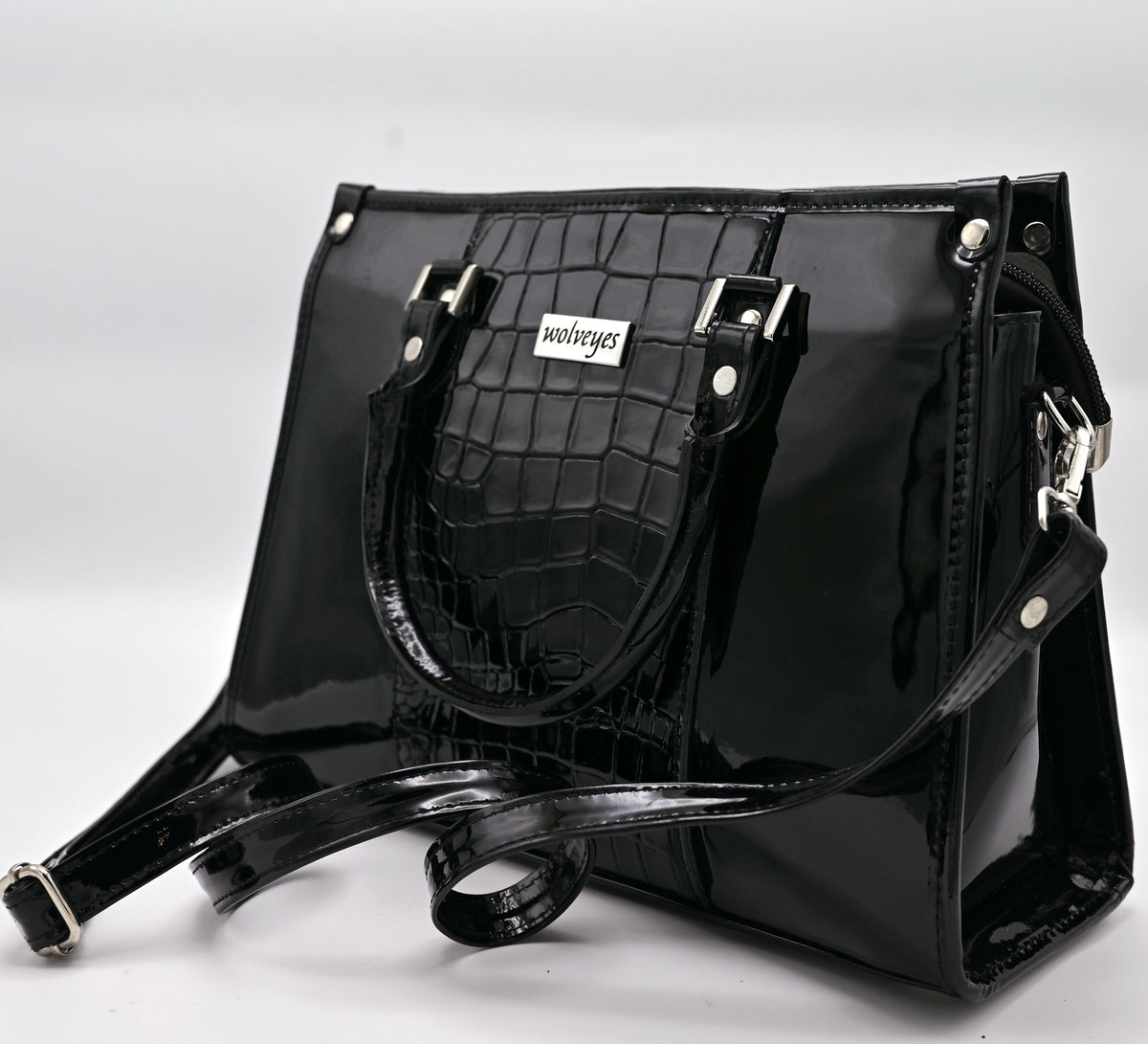 Croco Elitaire Ladies Bag Black (CE01)