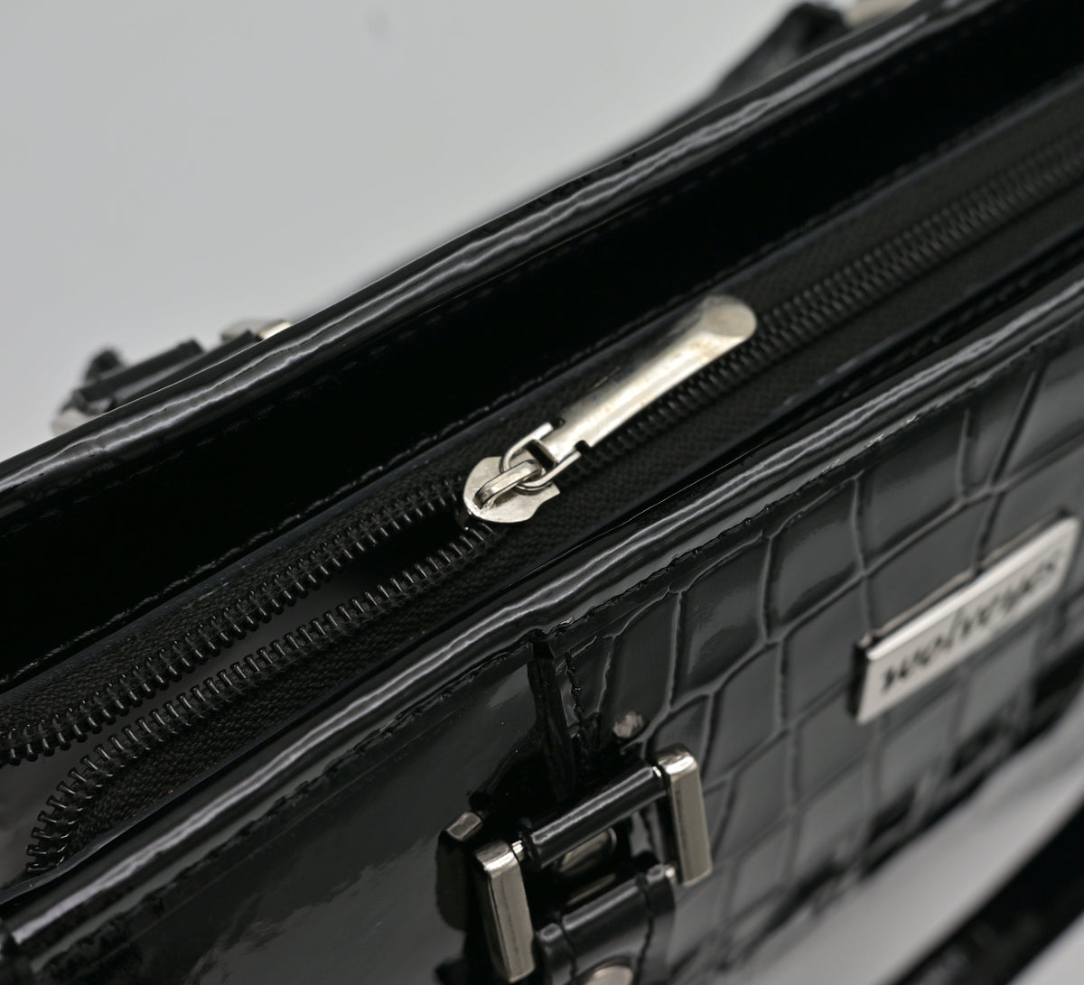 Croco Elitaire Ladies Bag Black (CE01)