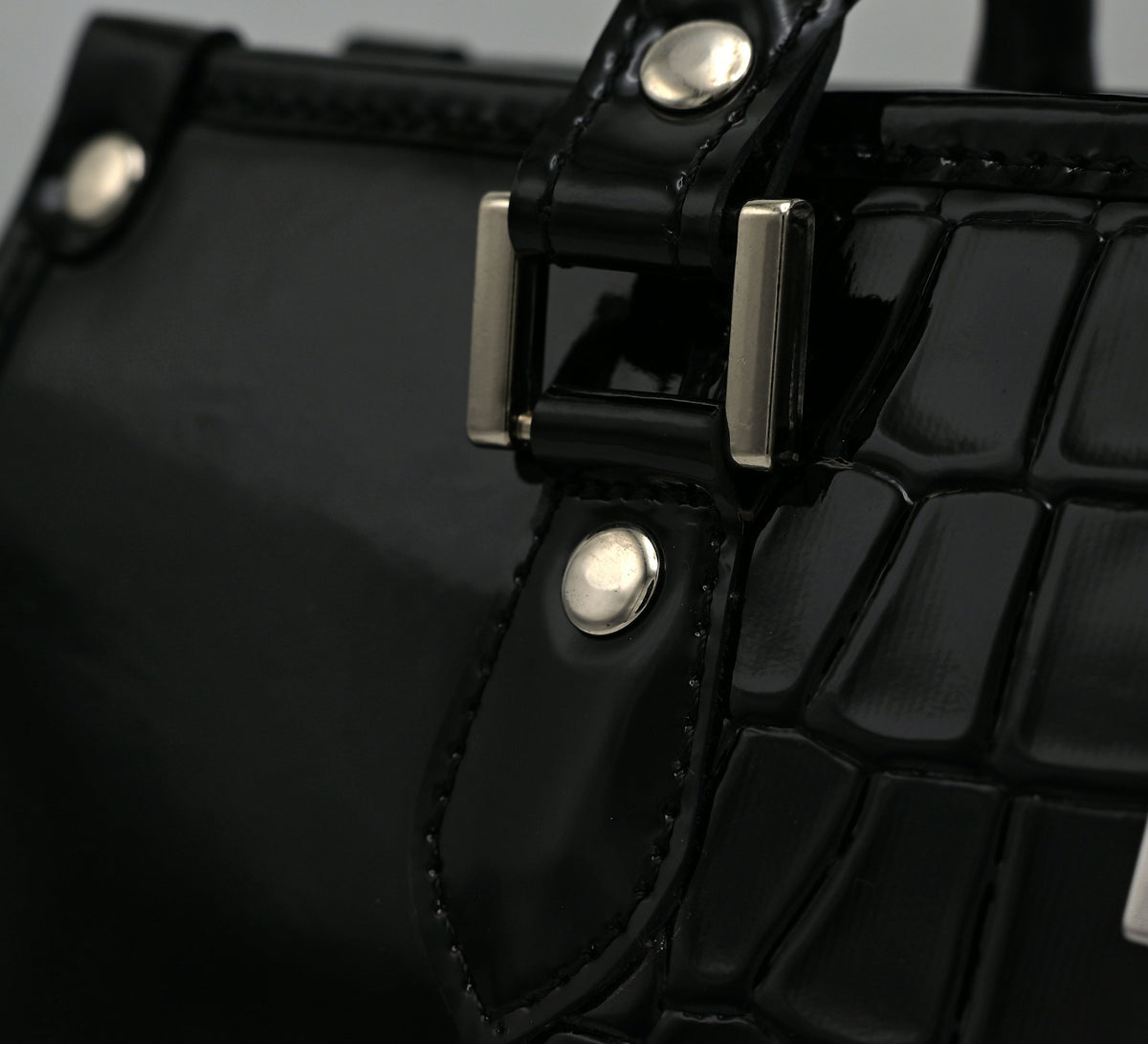Croco Elitaire Ladies Bag Black (CE01)