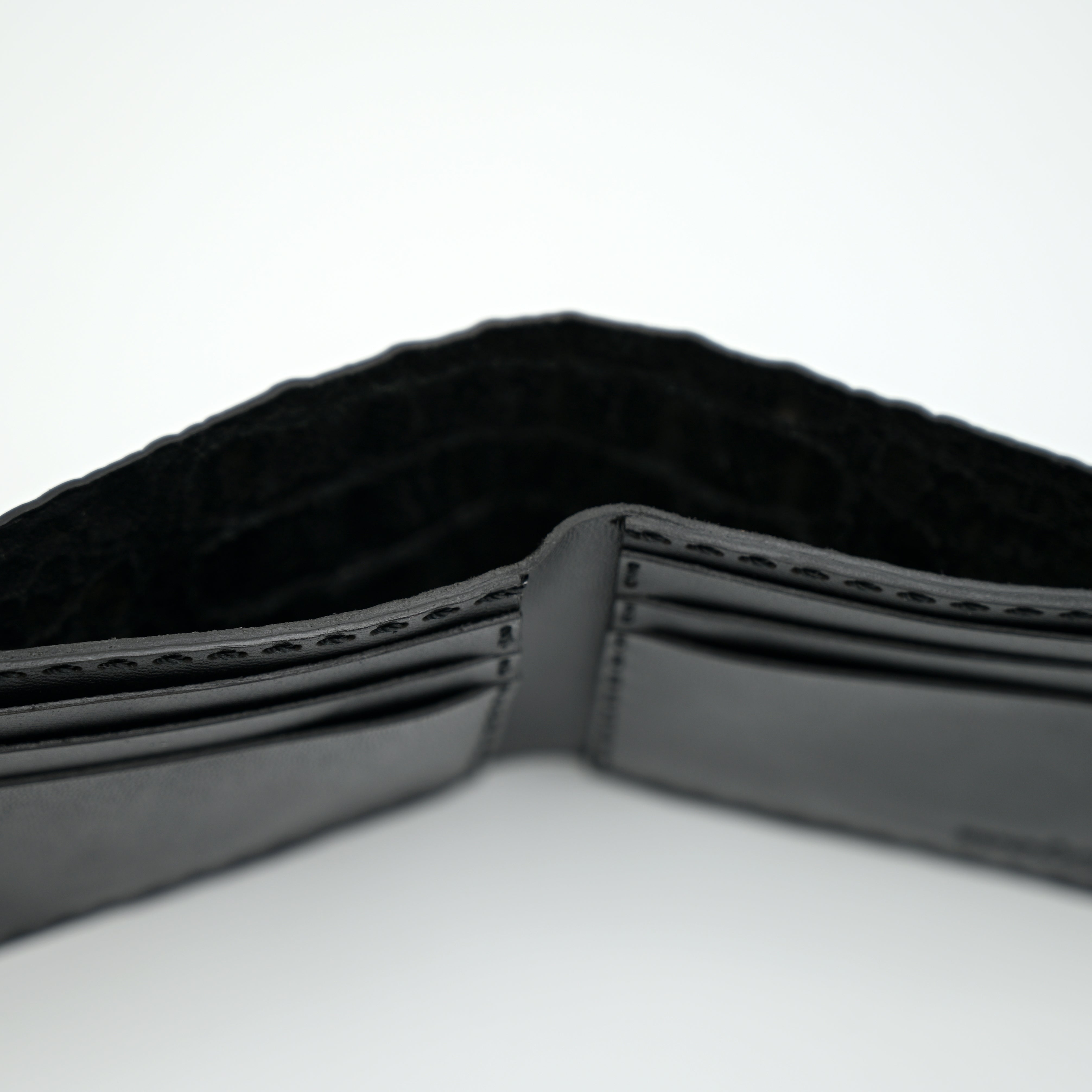 Crocodile Pattent Leather Bifold Wallet