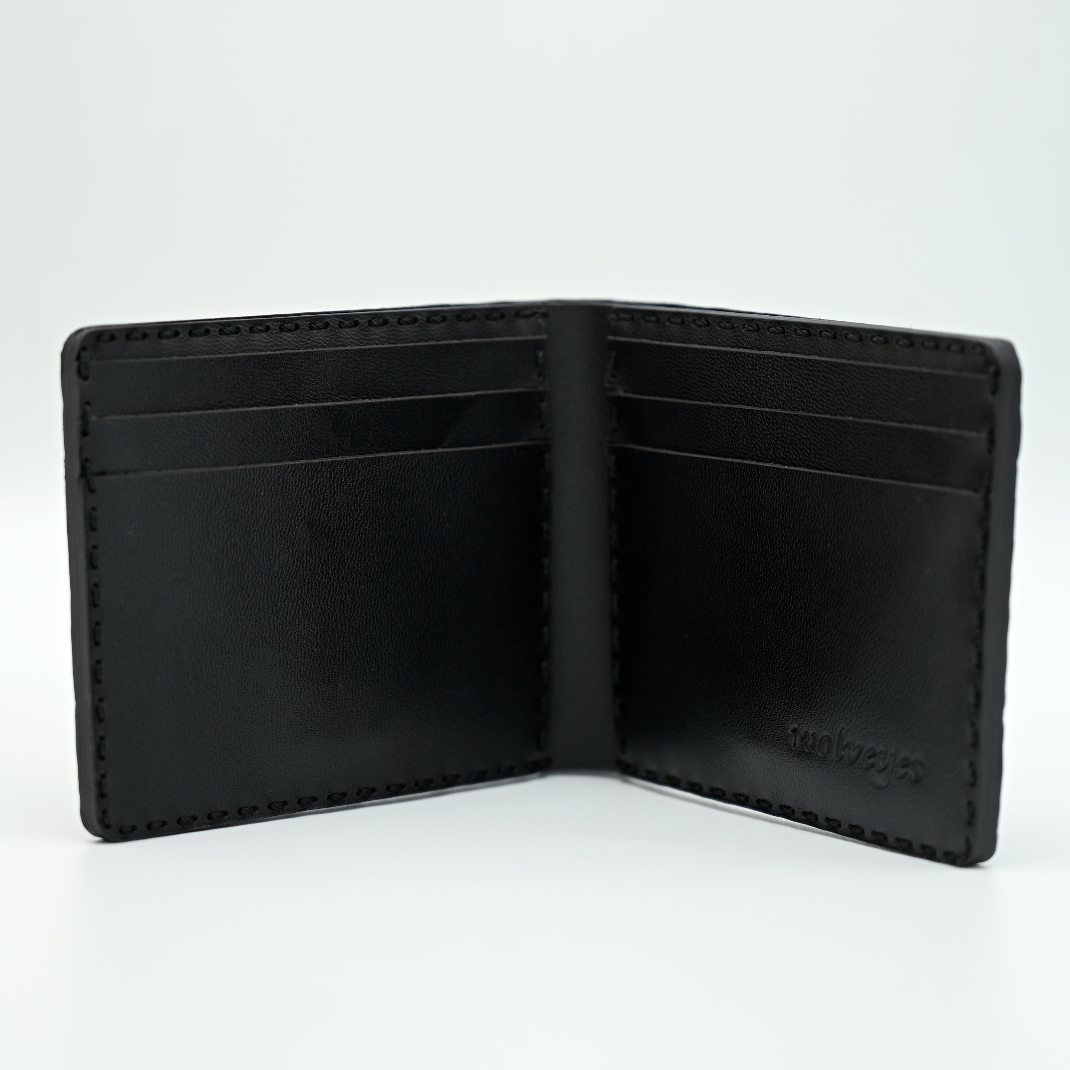 Crocodile Pattent Leather Bifold Wallet
