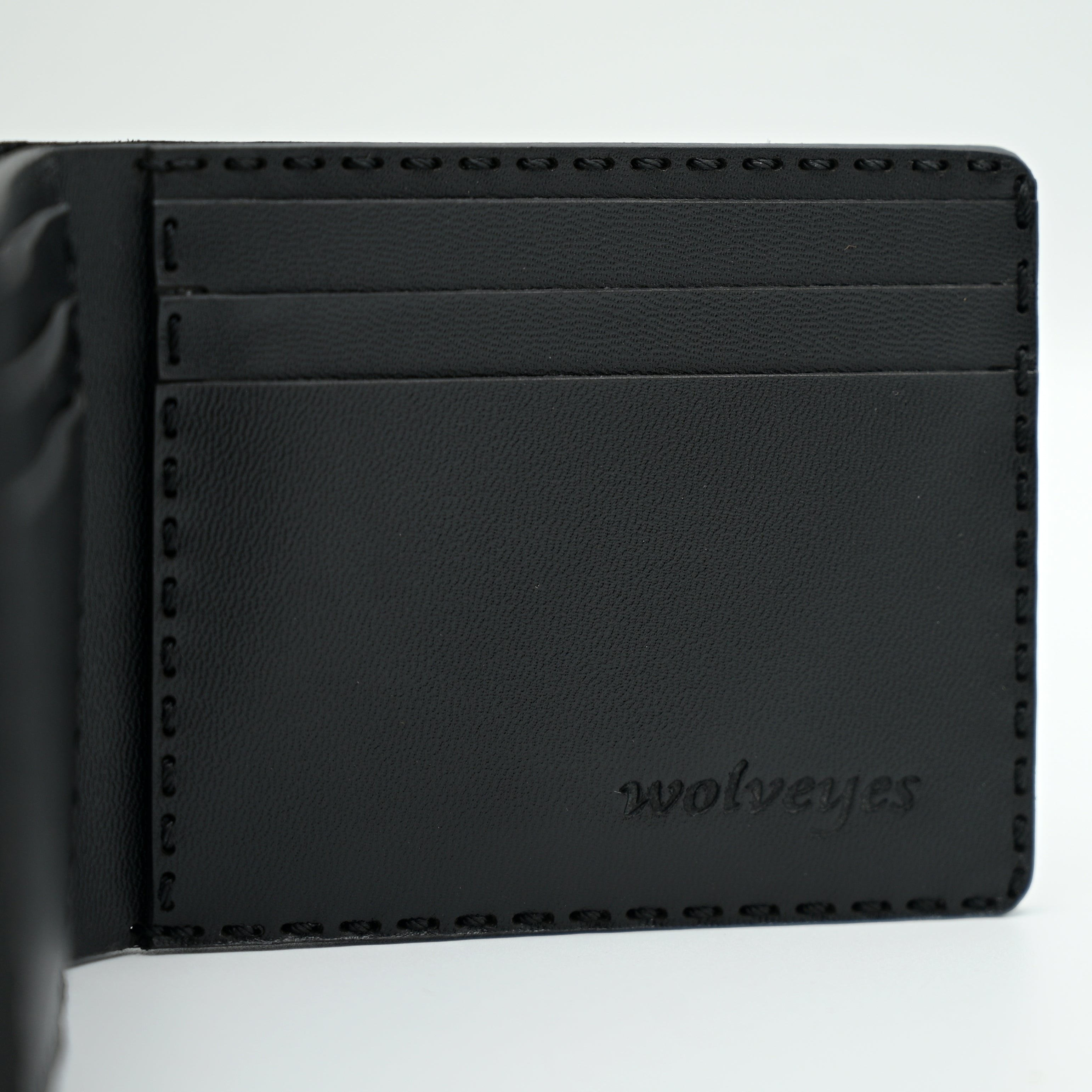 Crocodile Pattent Leather Bifold Wallet