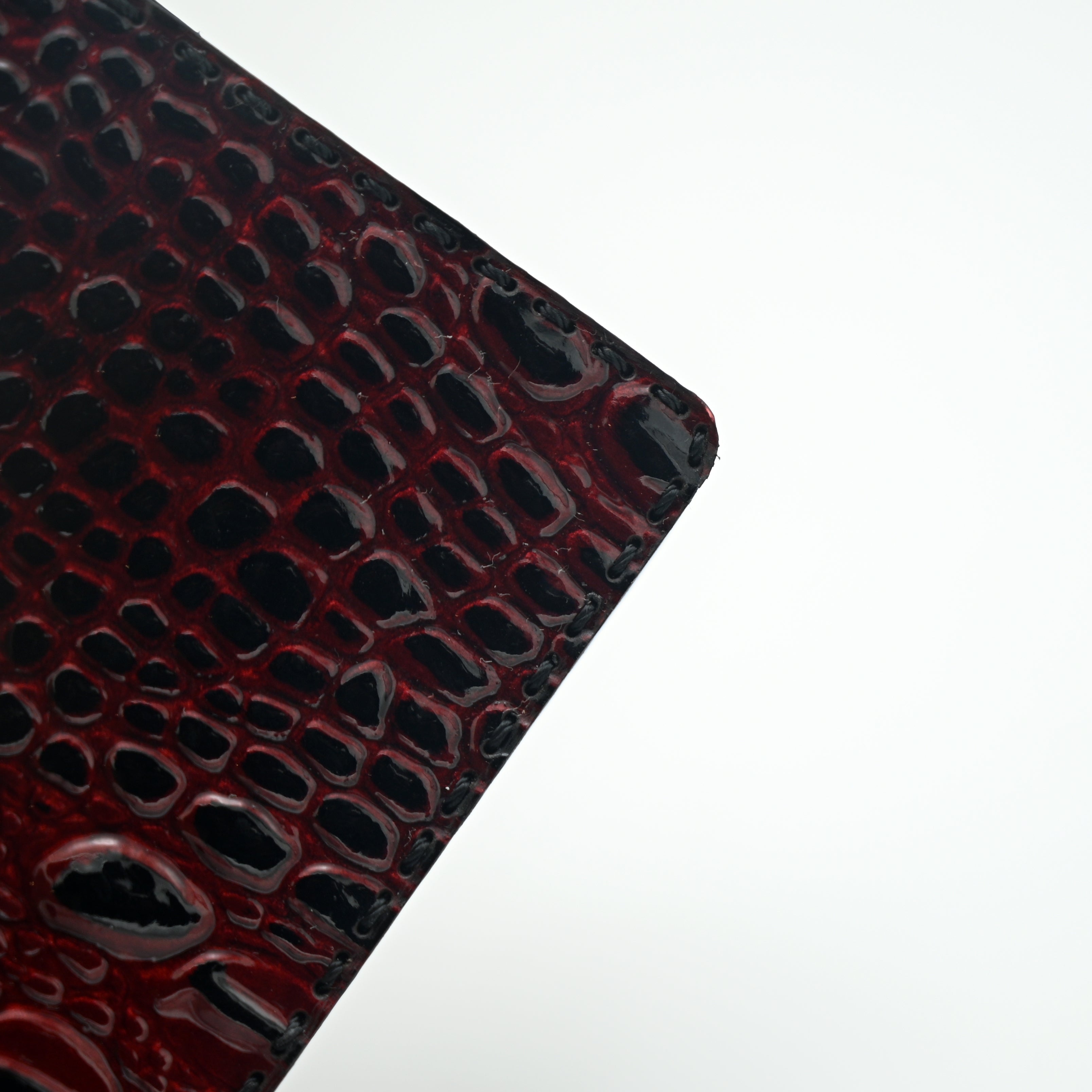 Crocodile Pattent Leather Bifold Wallet