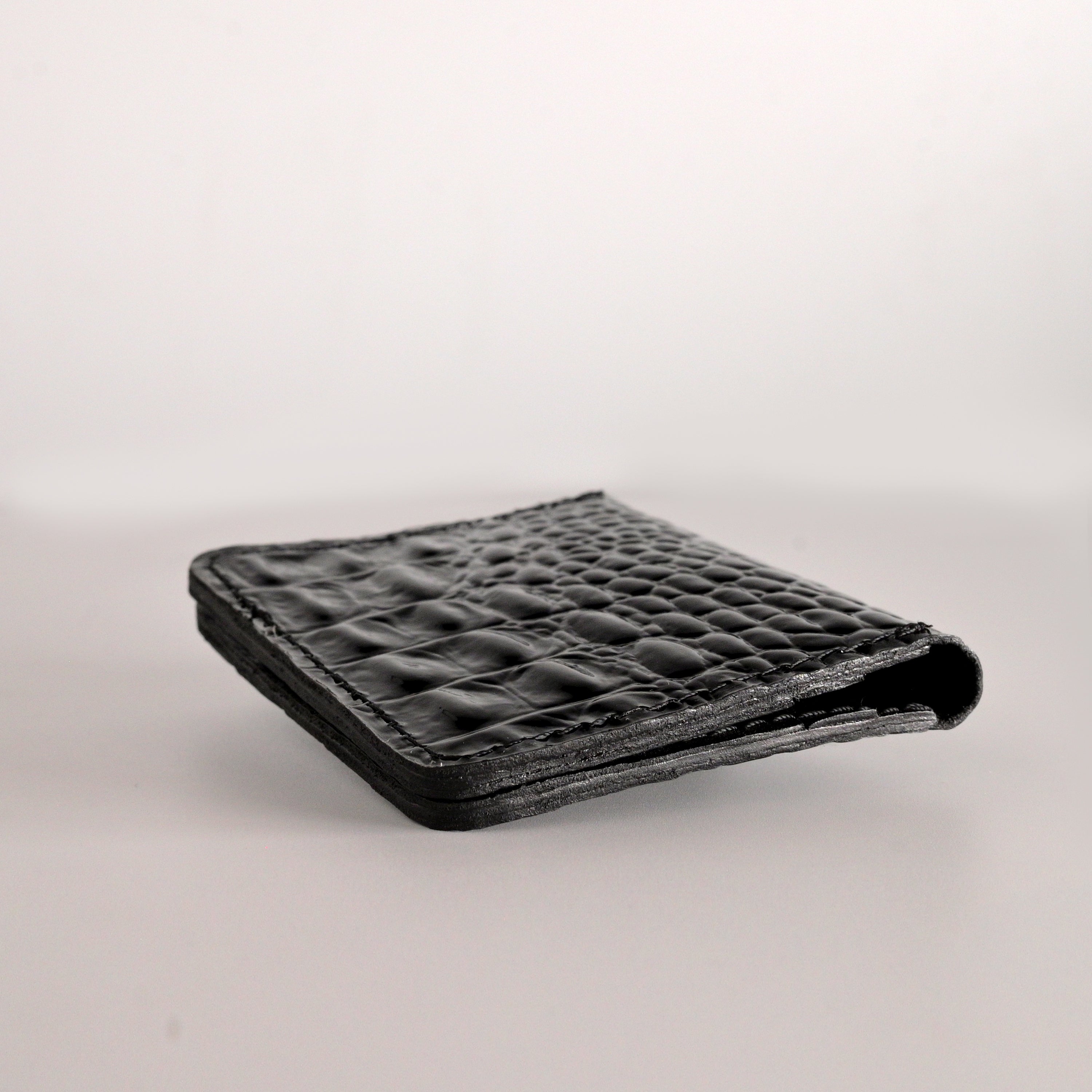 Crocodile Pattent Leather card Wallet
