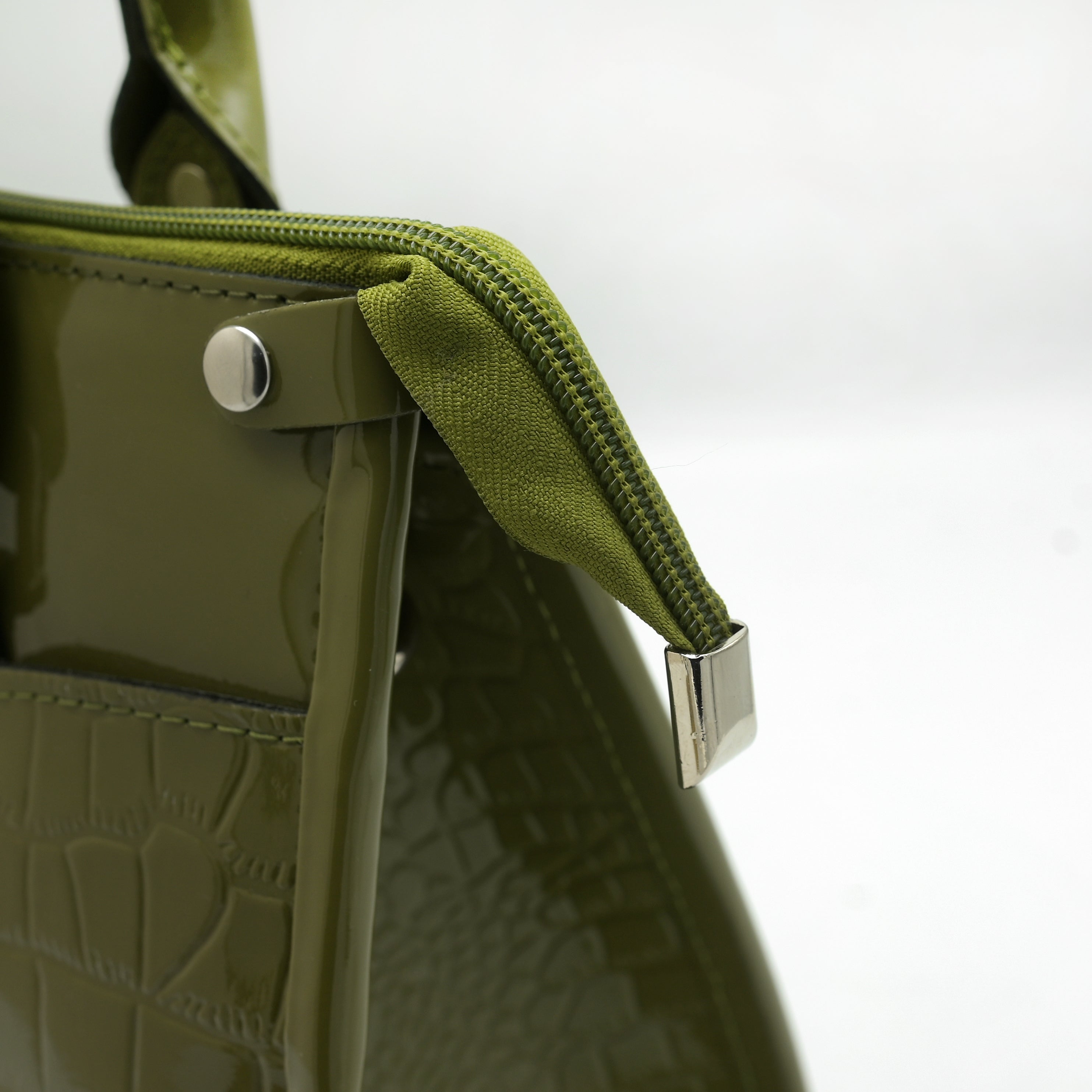 Crocodile Pattent luxury ladies bag LB01