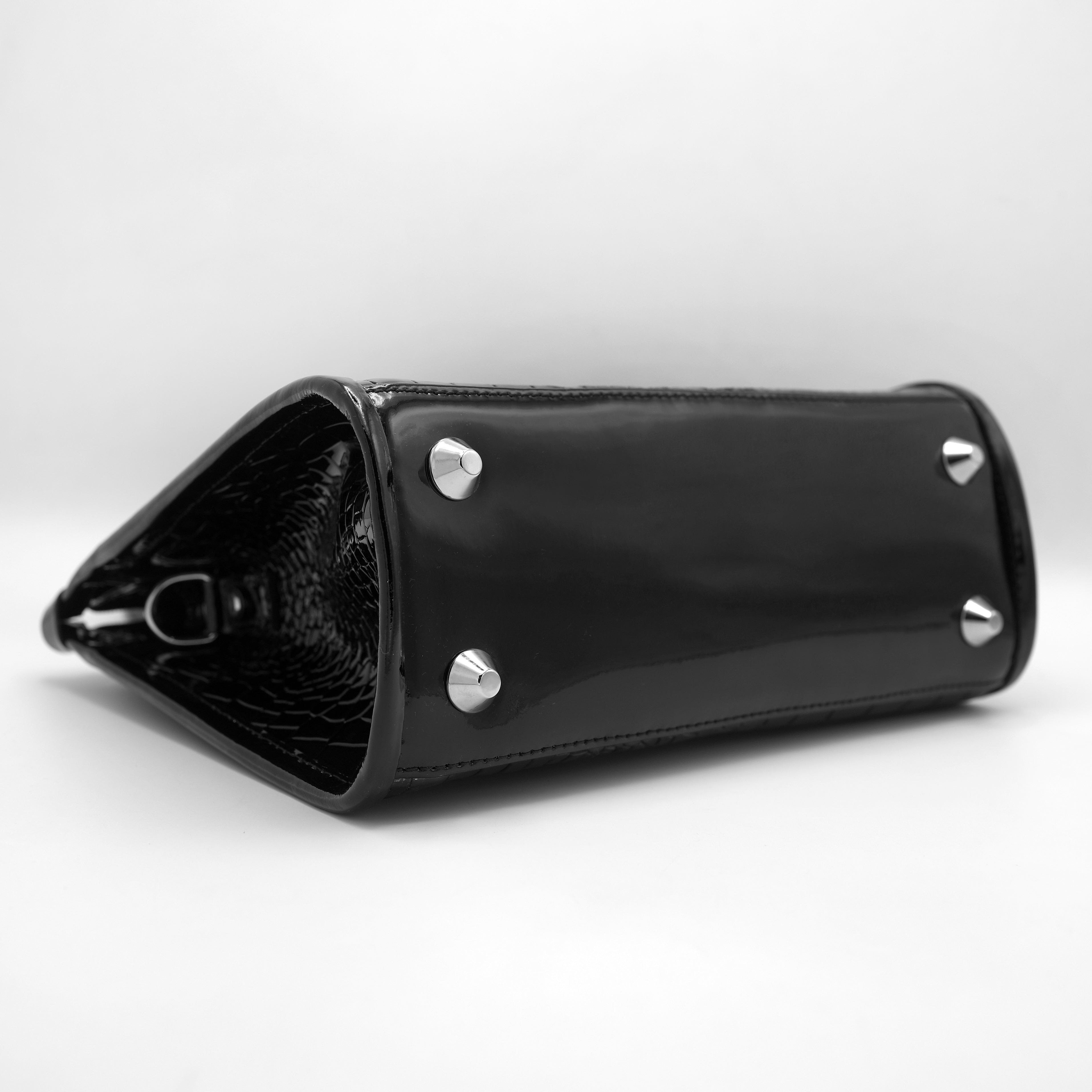 Crocodile Pattent luxury ladies bag LB02