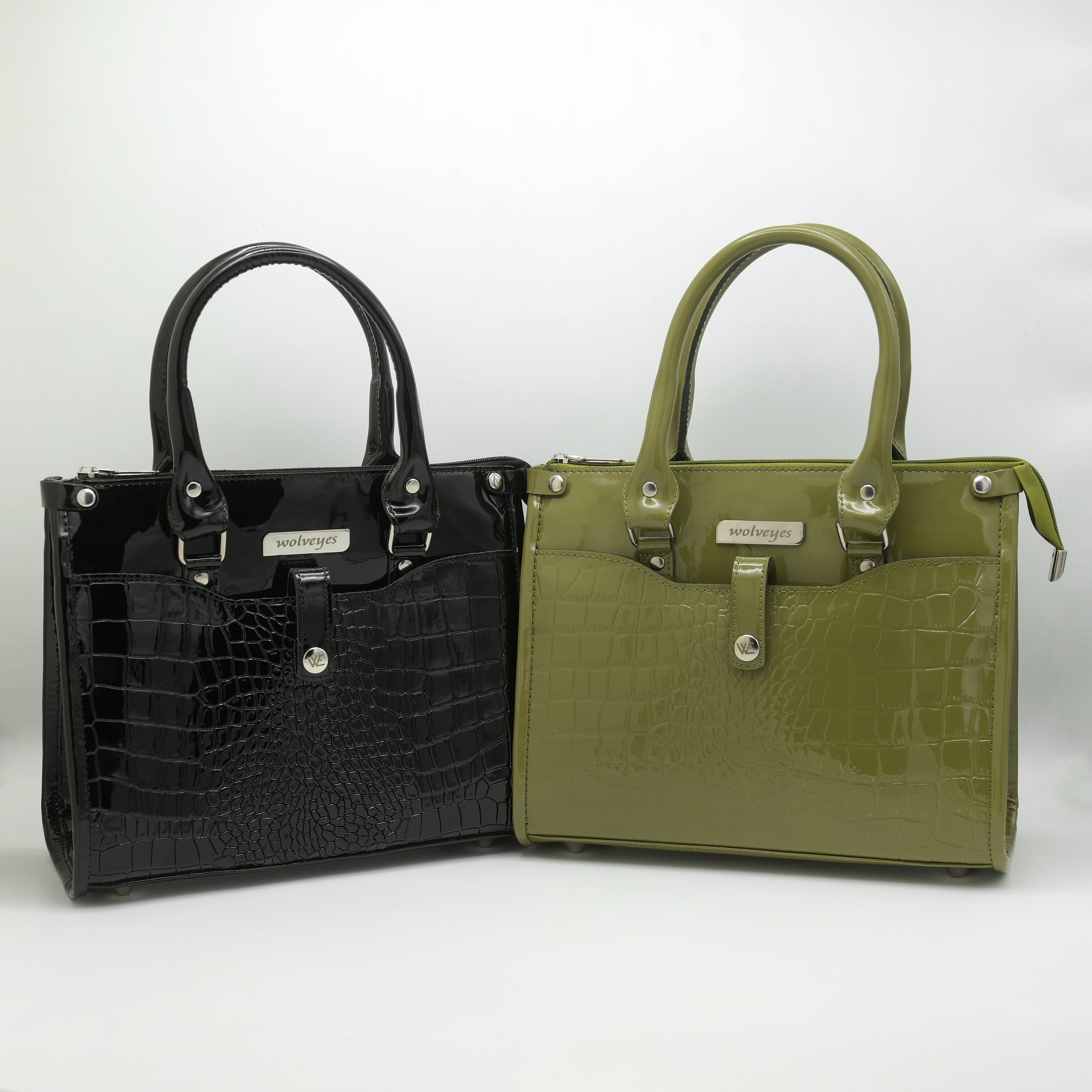 Crocodile Pattent luxury ladies bag LB02