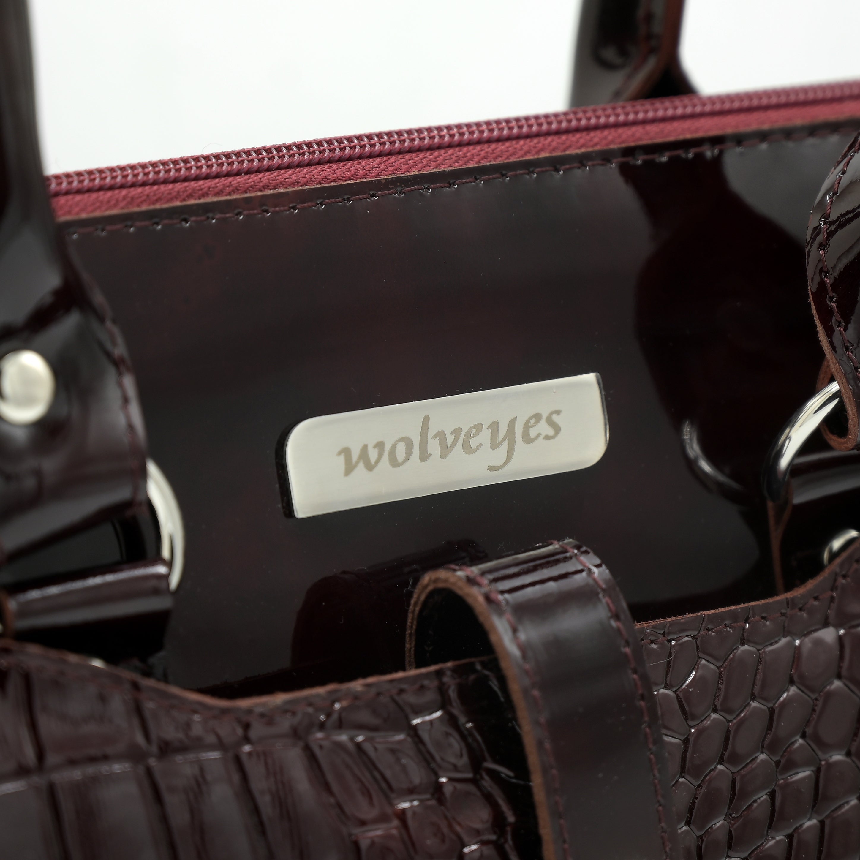 Crocodile Pattent luxury ladies bag LB03