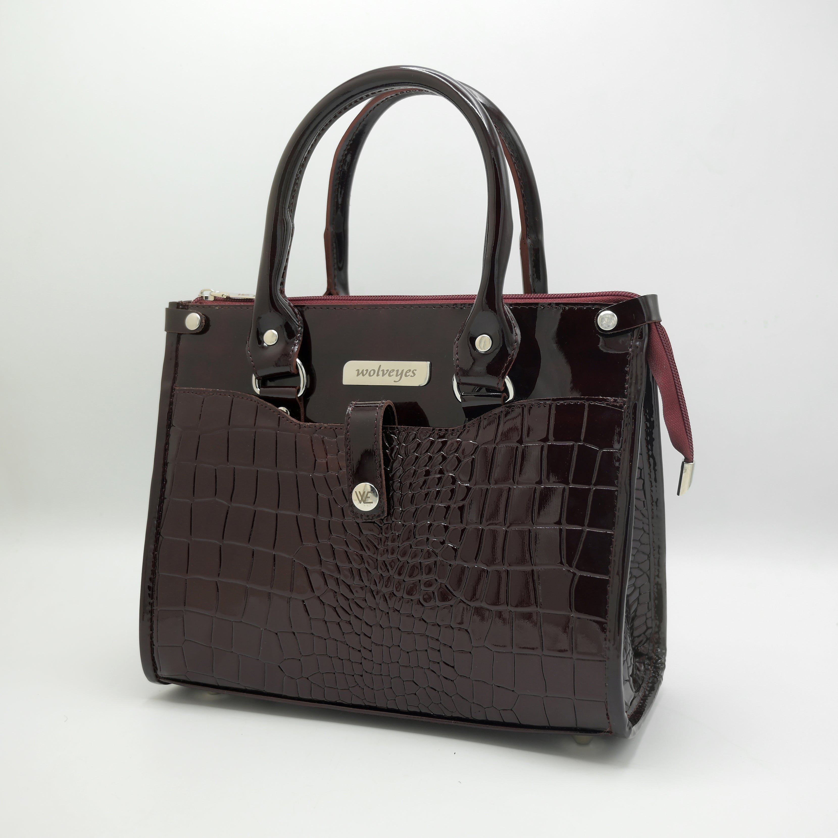 Crocodile Pattent luxury ladies bag LB03