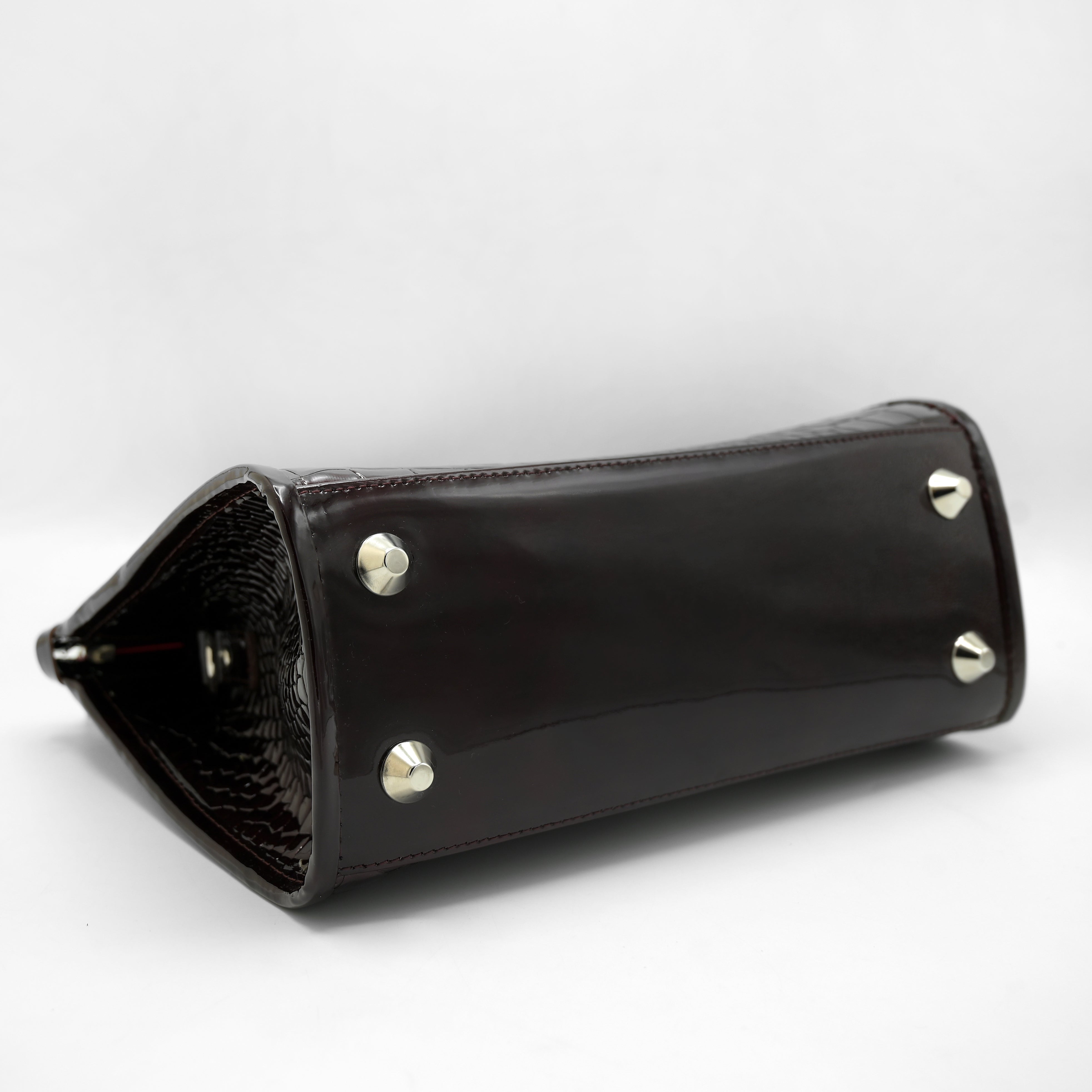 Crocodile Pattent luxury ladies bag LB03