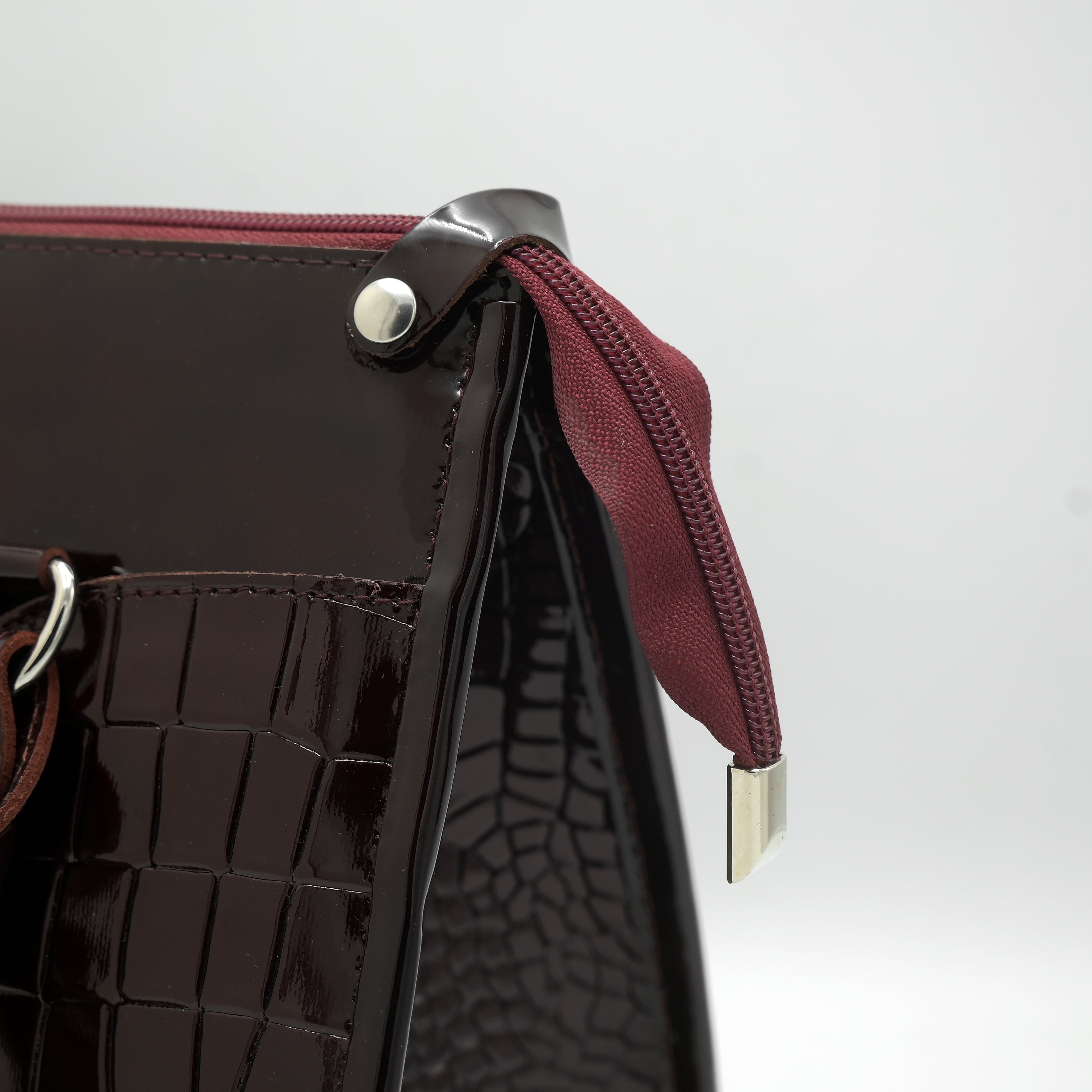 Crocodile Pattent luxury ladies bag LB03