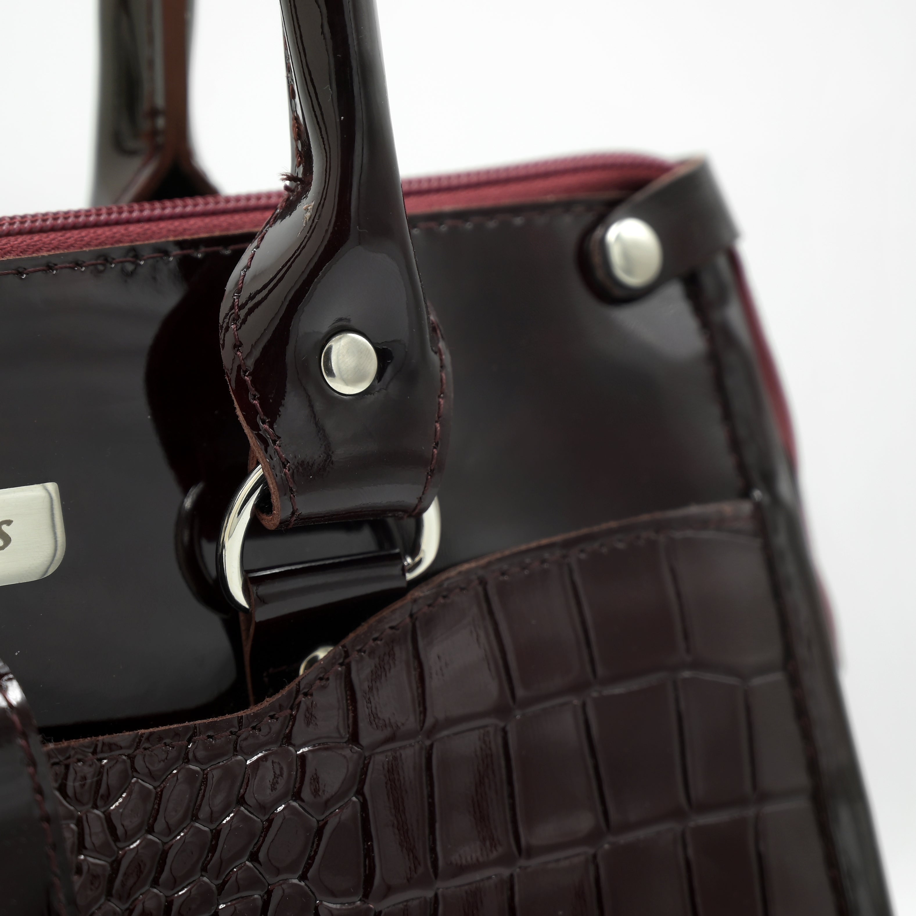 Crocodile Pattent luxury ladies bag LB03