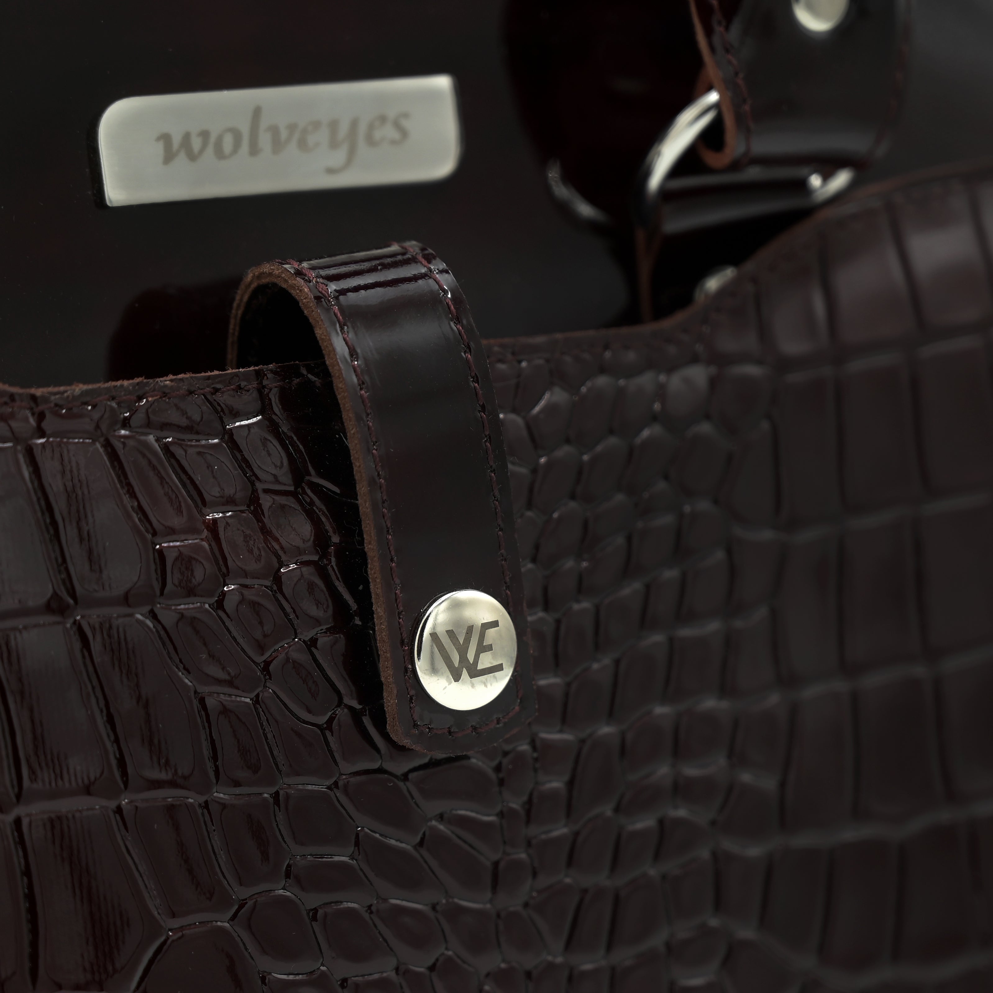 Crocodile Pattent luxury ladies bag LB03