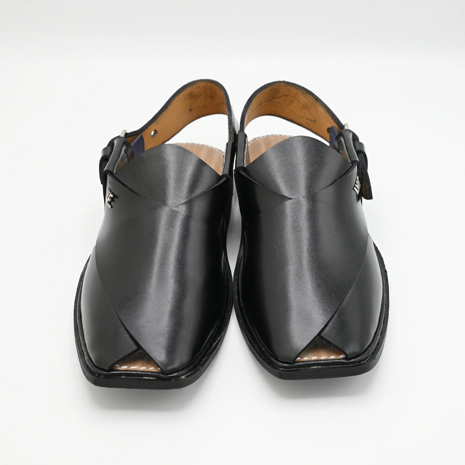Galma leather chappal Black