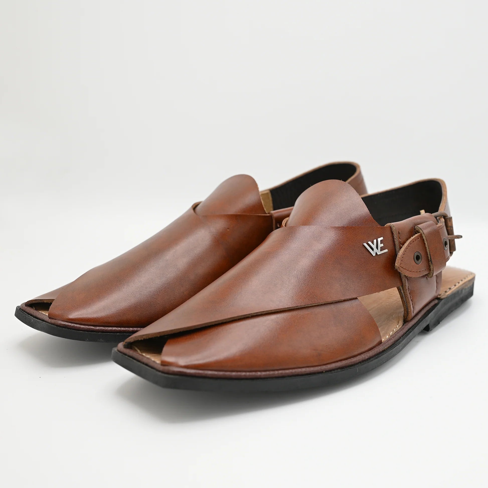 Galma leather chappal brown WE03