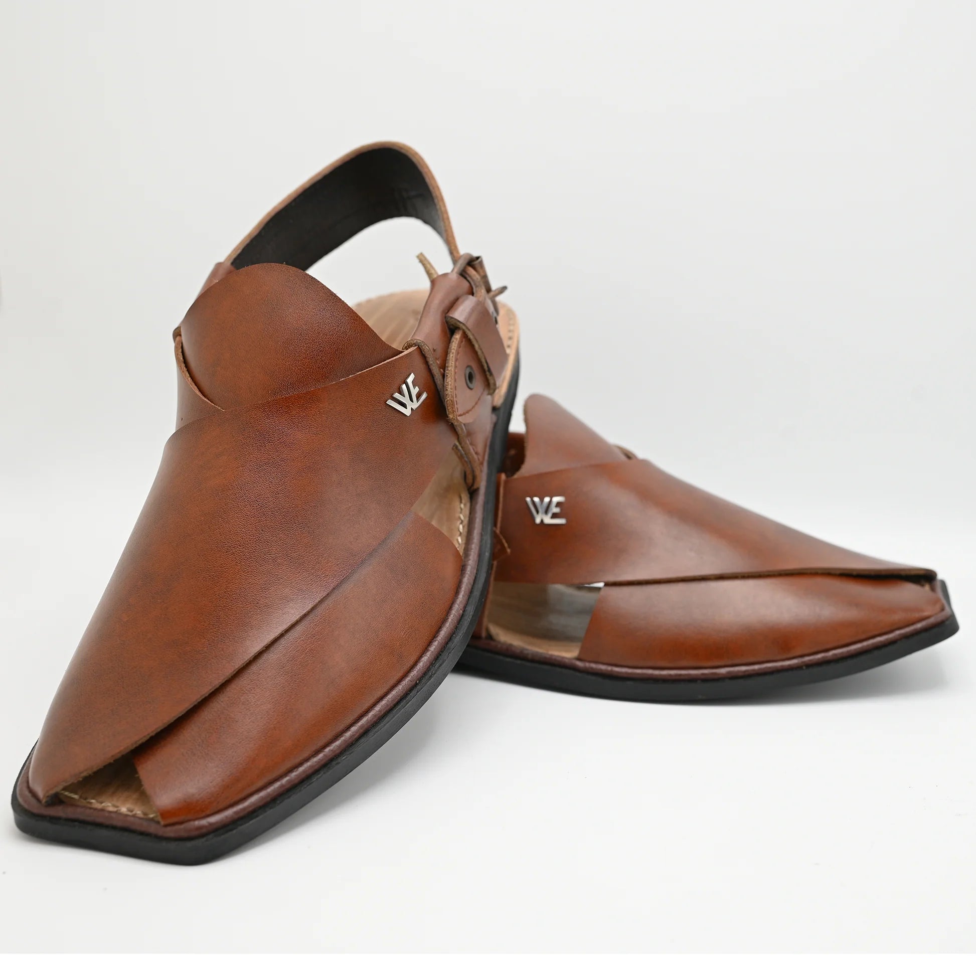 Galma leather chappal brown WE03
