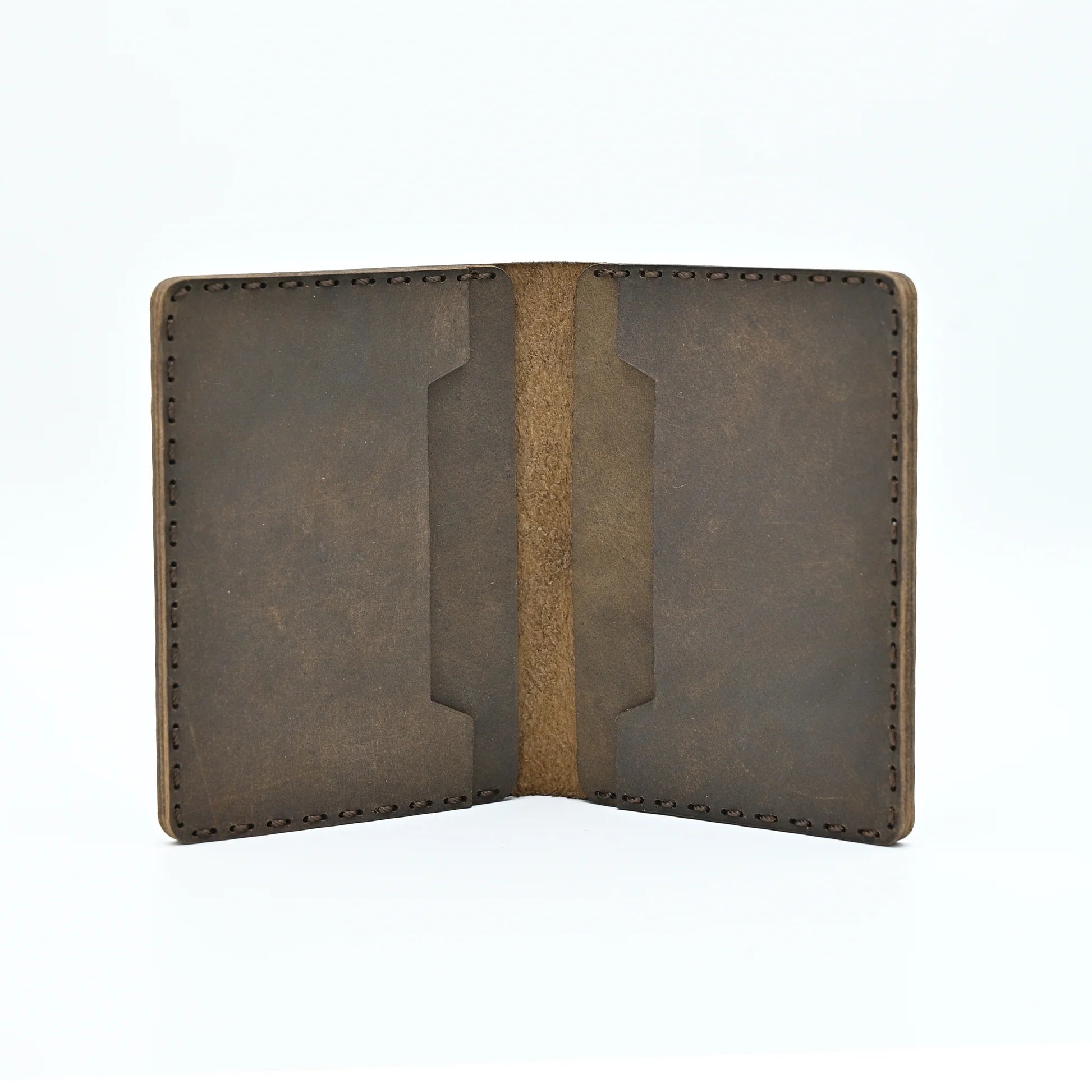 Hand made leather card holder