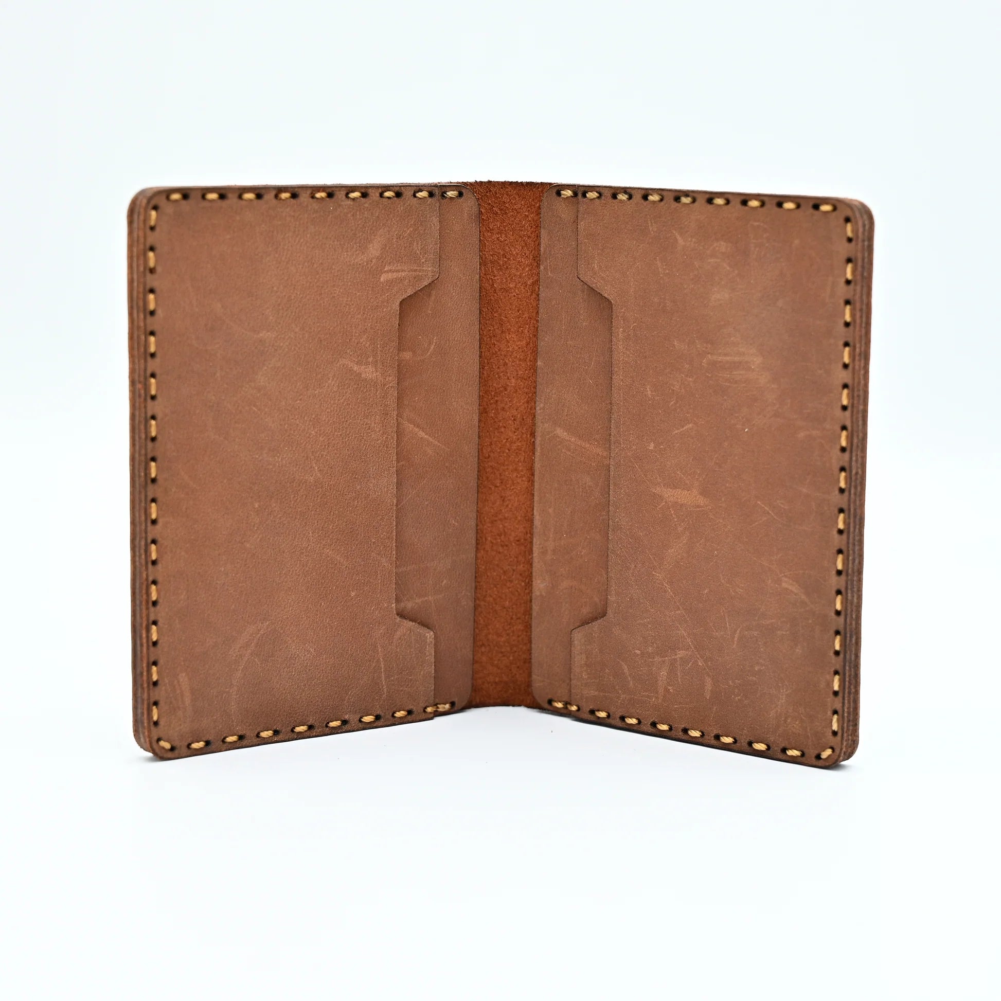 Hand made leather card holder