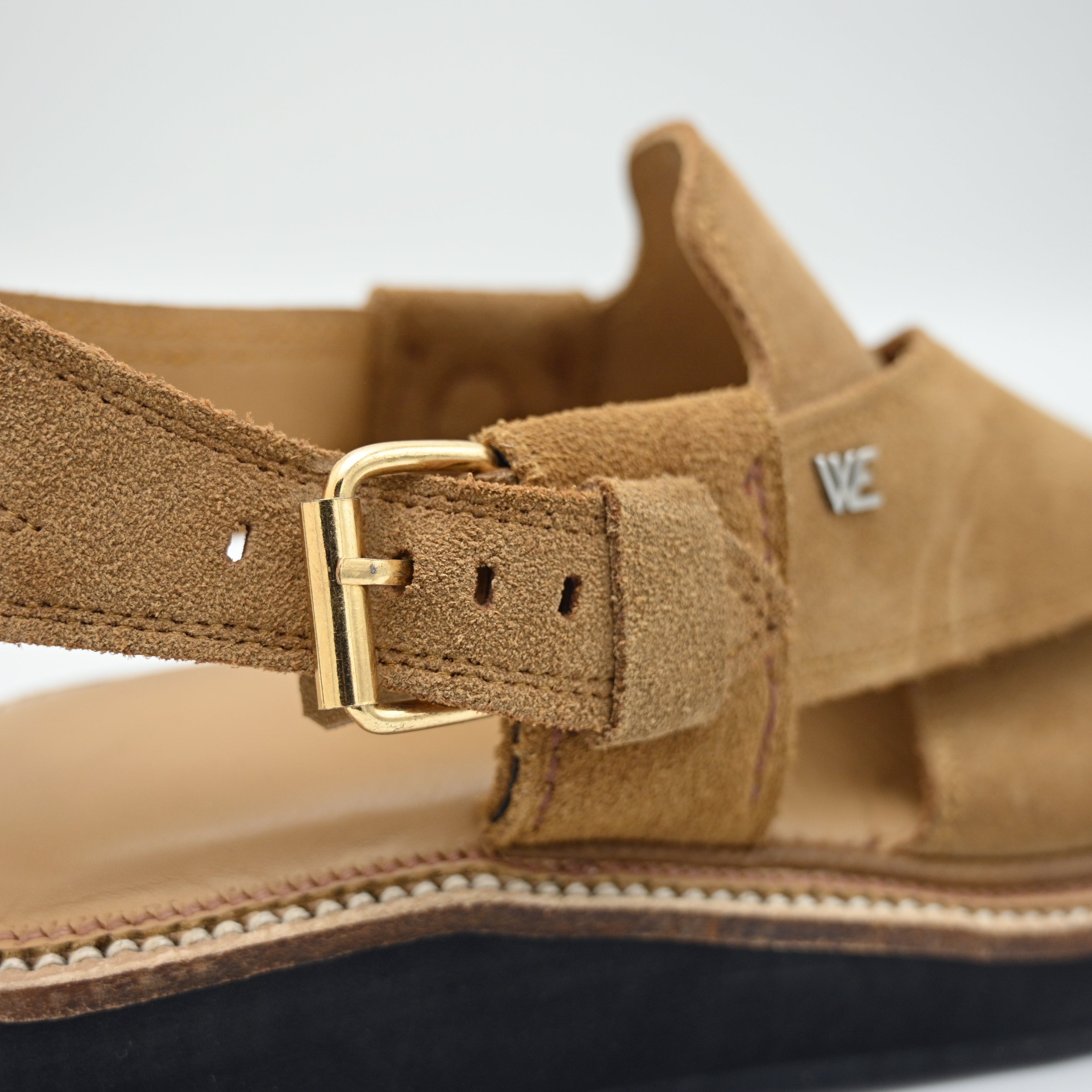 Kaptaan Leather Chappal Camel Color