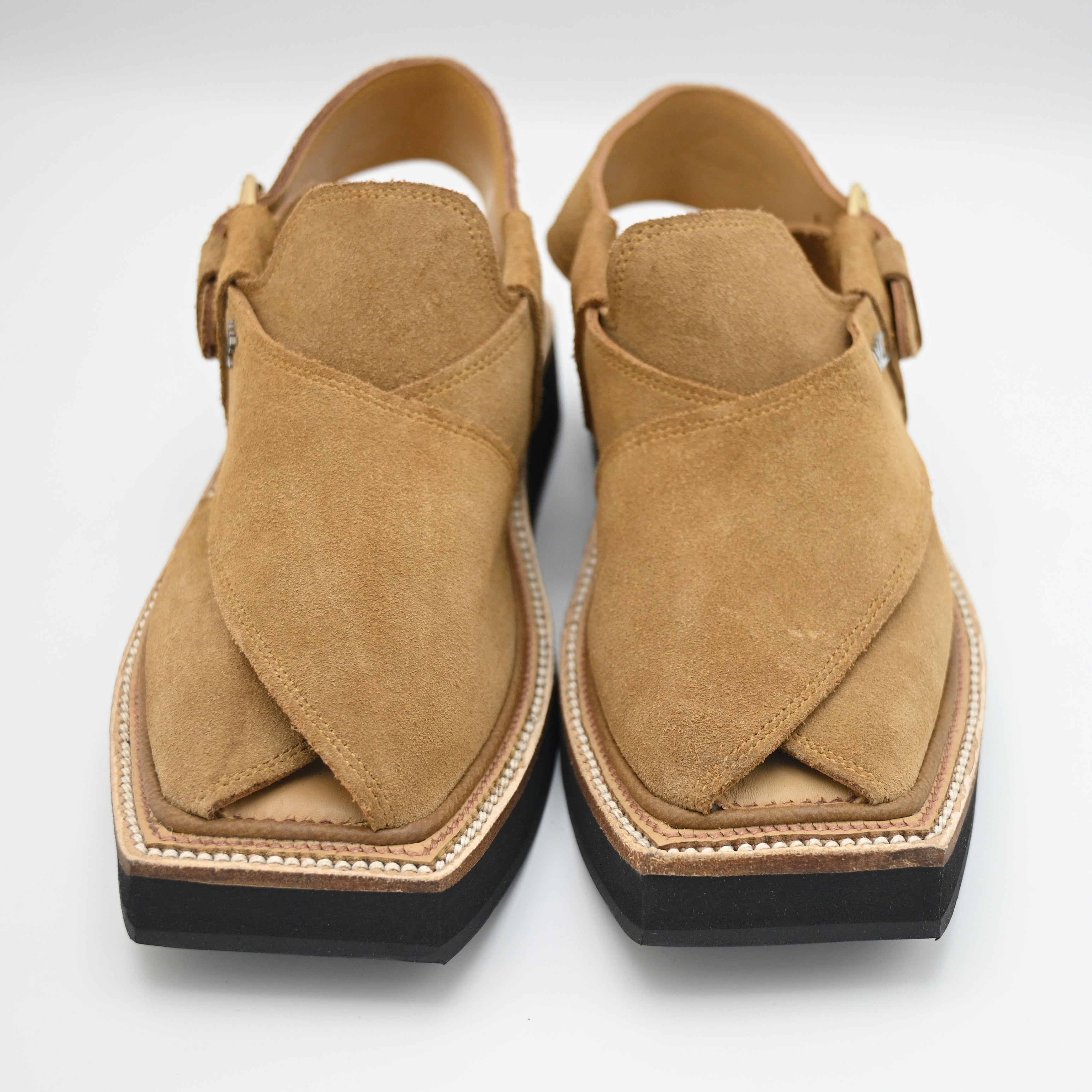 Kaptaan Leather Chappal Camel Color